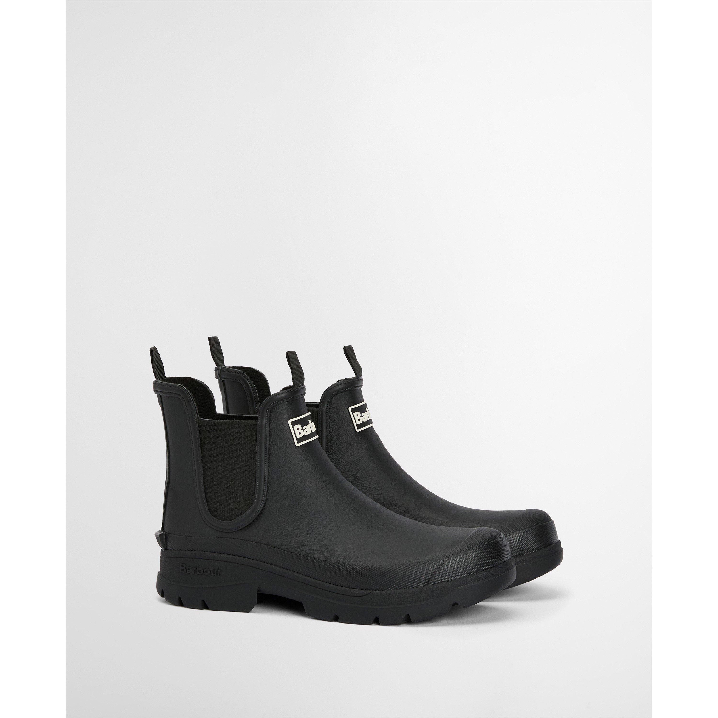 Black BK31 - Barbour - Mens Chelsea Wellington Boots - 16