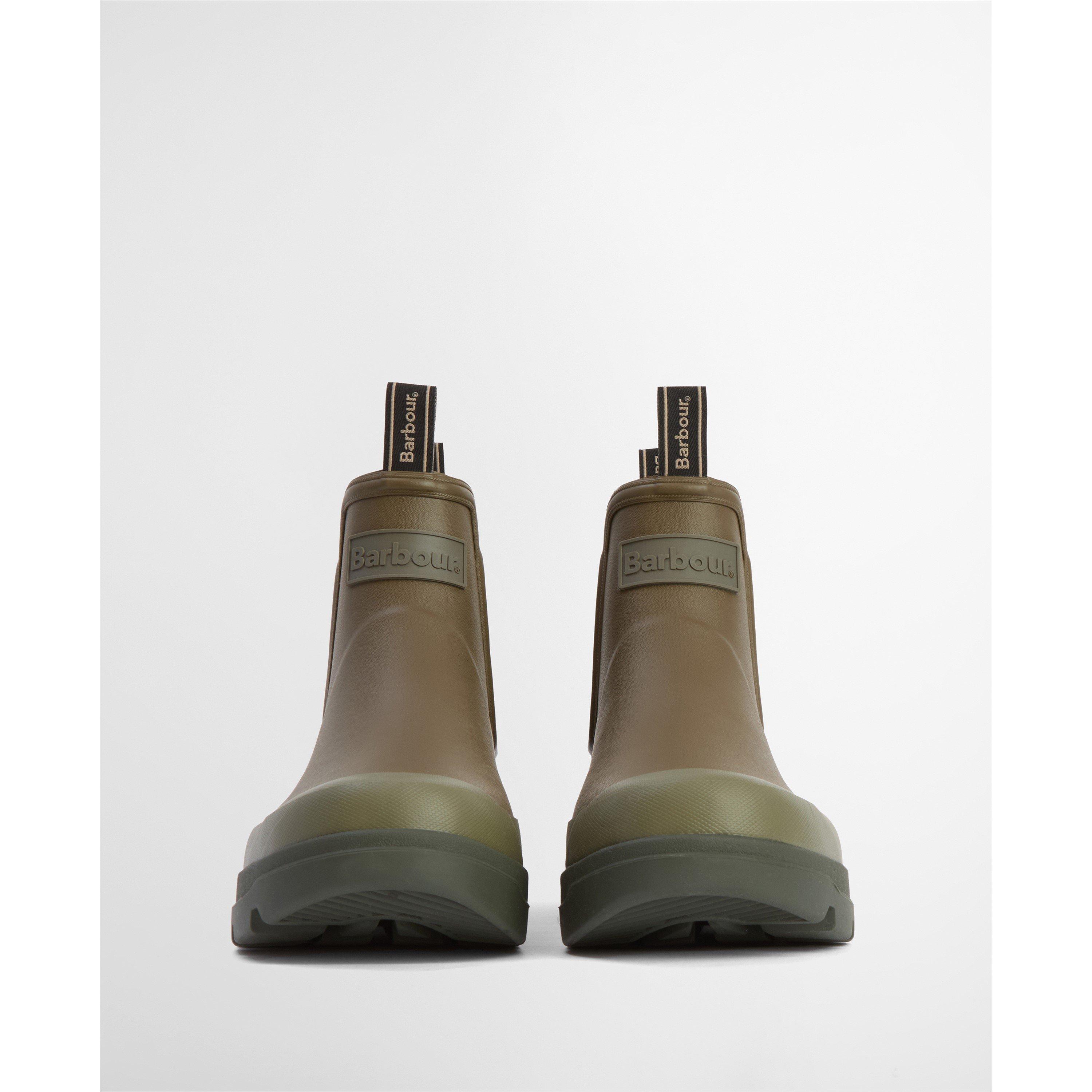 OL71 Olive - Barbour - Mens Chelsea Wellington Boots - 4