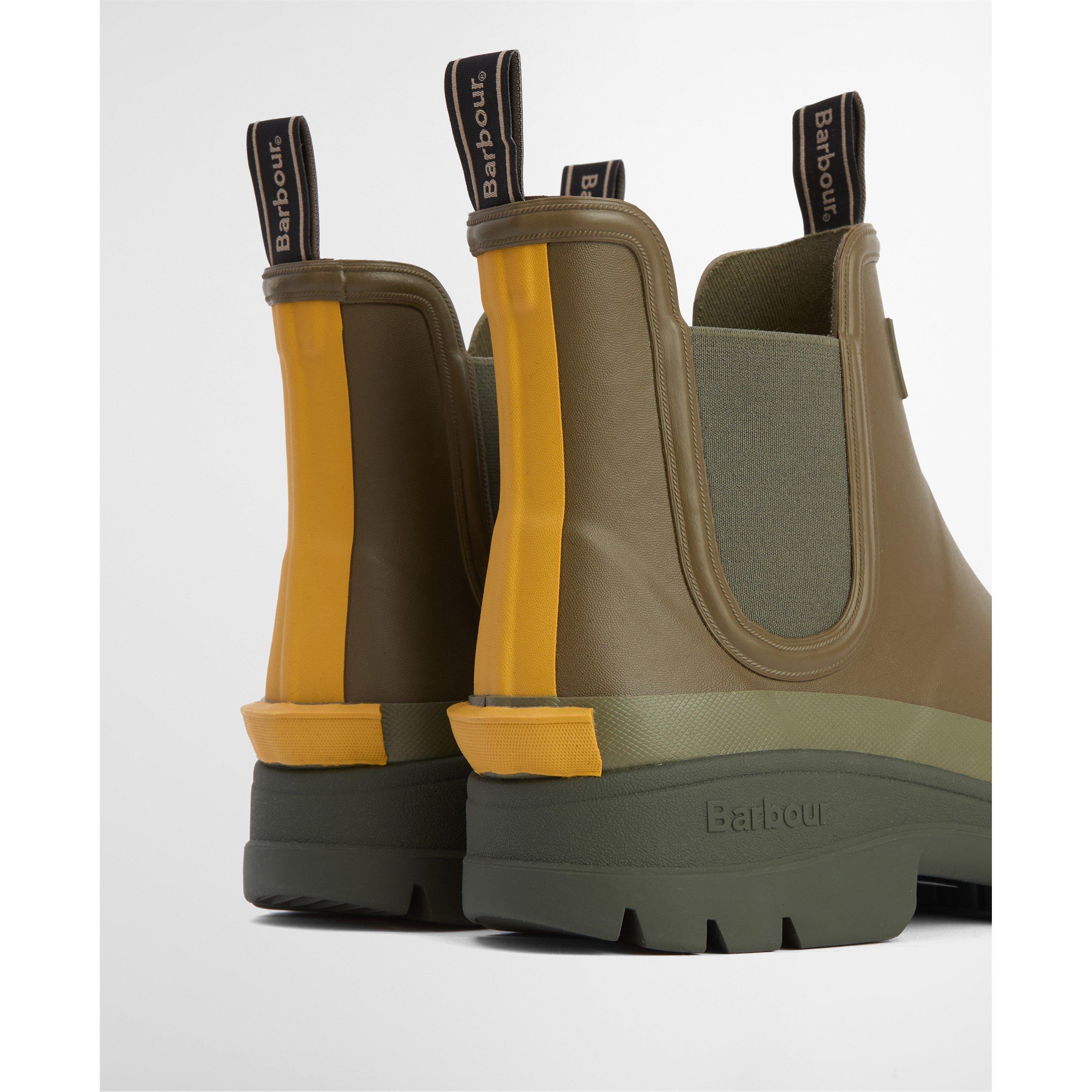 OL71 Olive - Barbour - Mens Chelsea Wellington Boots - 6