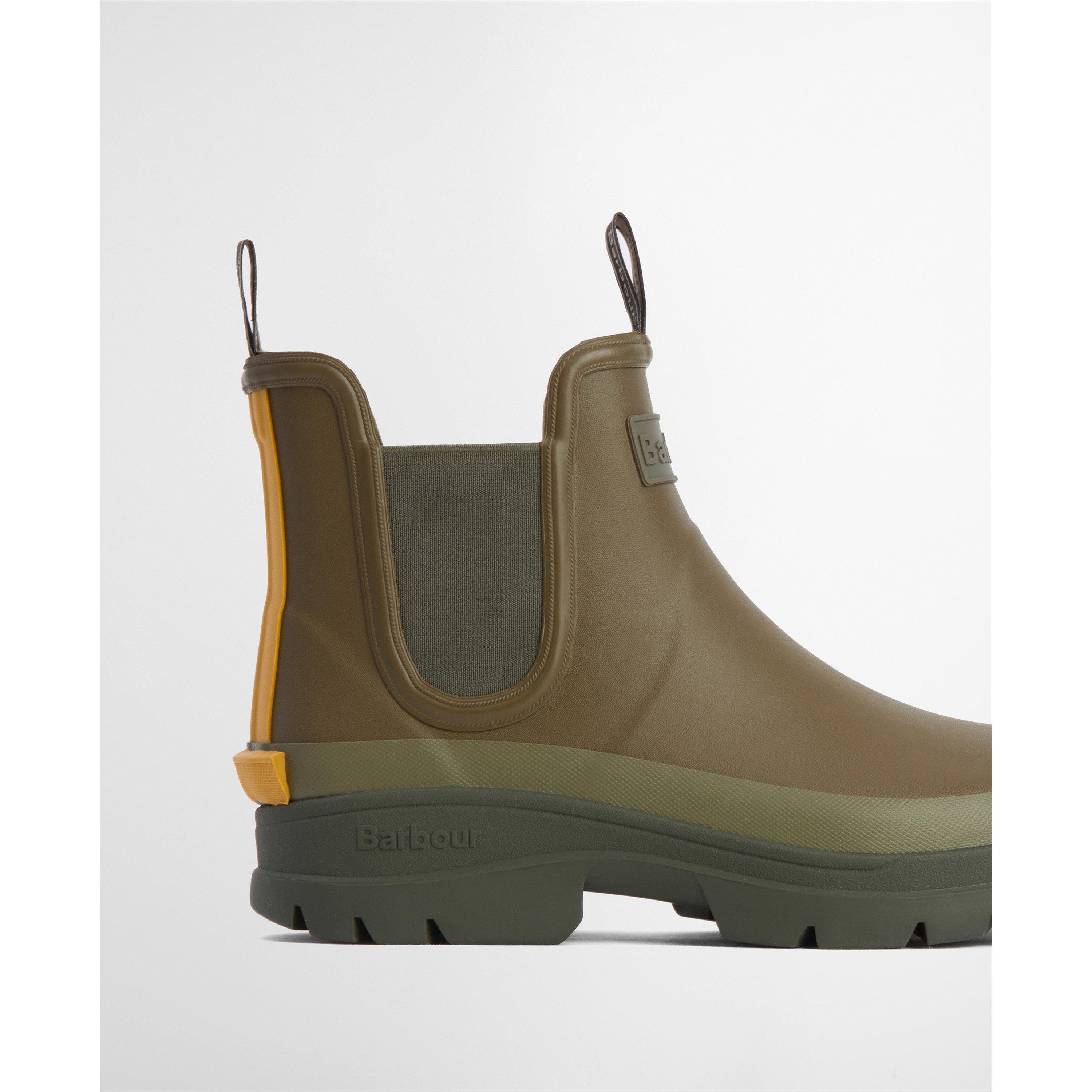 OL71 Olive - Barbour - Mens Chelsea Wellington Boots - 7