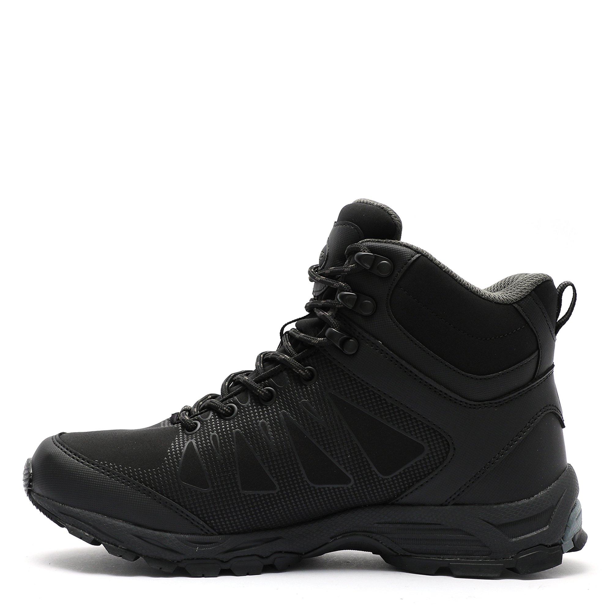 Black/Charcoal - Hi Tec - Raven Mid Waterproof Hiking Boots - 2