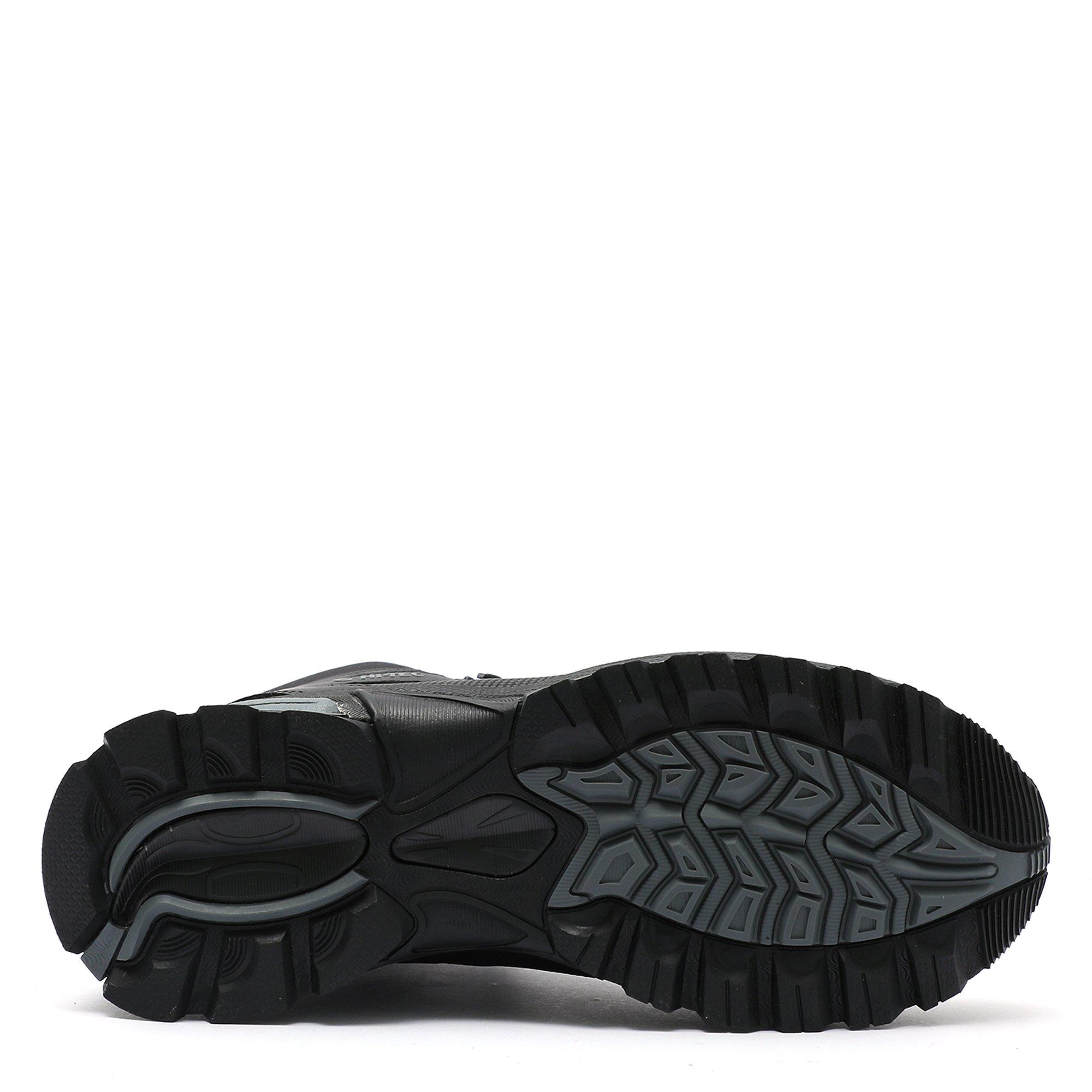 Black/Charcoal - Hi Tec - Raven Mid Waterproof Hiking Boots - 4