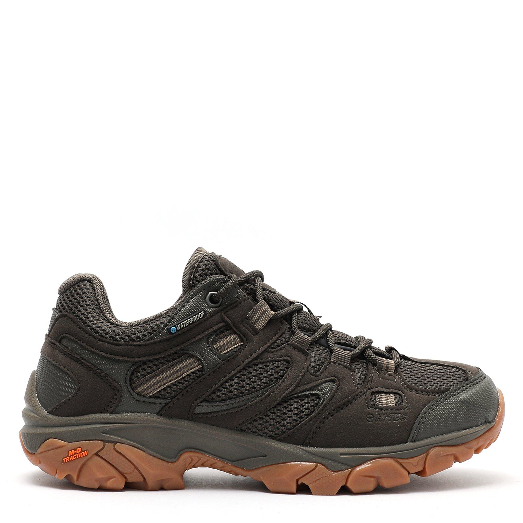 Olive/Gum - Hi Tec - Ravus Vent Lite Low Watreproof Hiking Shoes Mens - 1