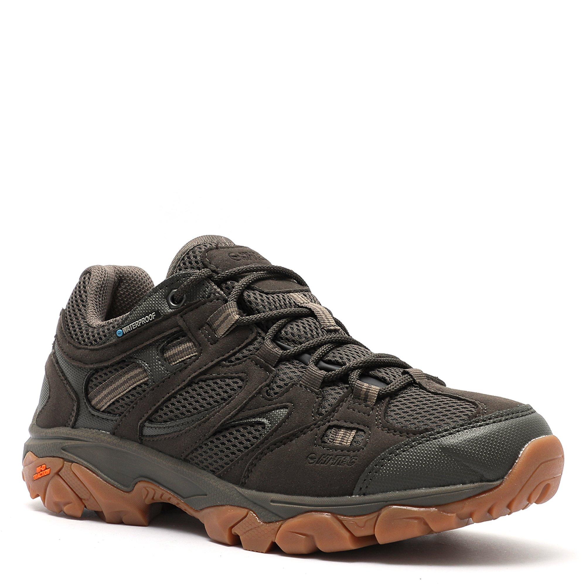Olive/Gum - Hi Tec - Ravus Vent Lite Low Watreproof Hiking Shoes Mens - 5