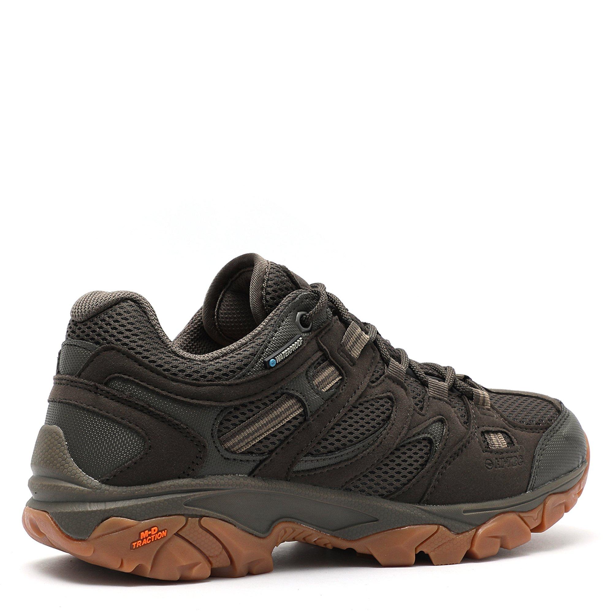 Olive/Gum - Hi Tec - Ravus Vent Lite Low Watreproof Hiking Shoes Mens - 6