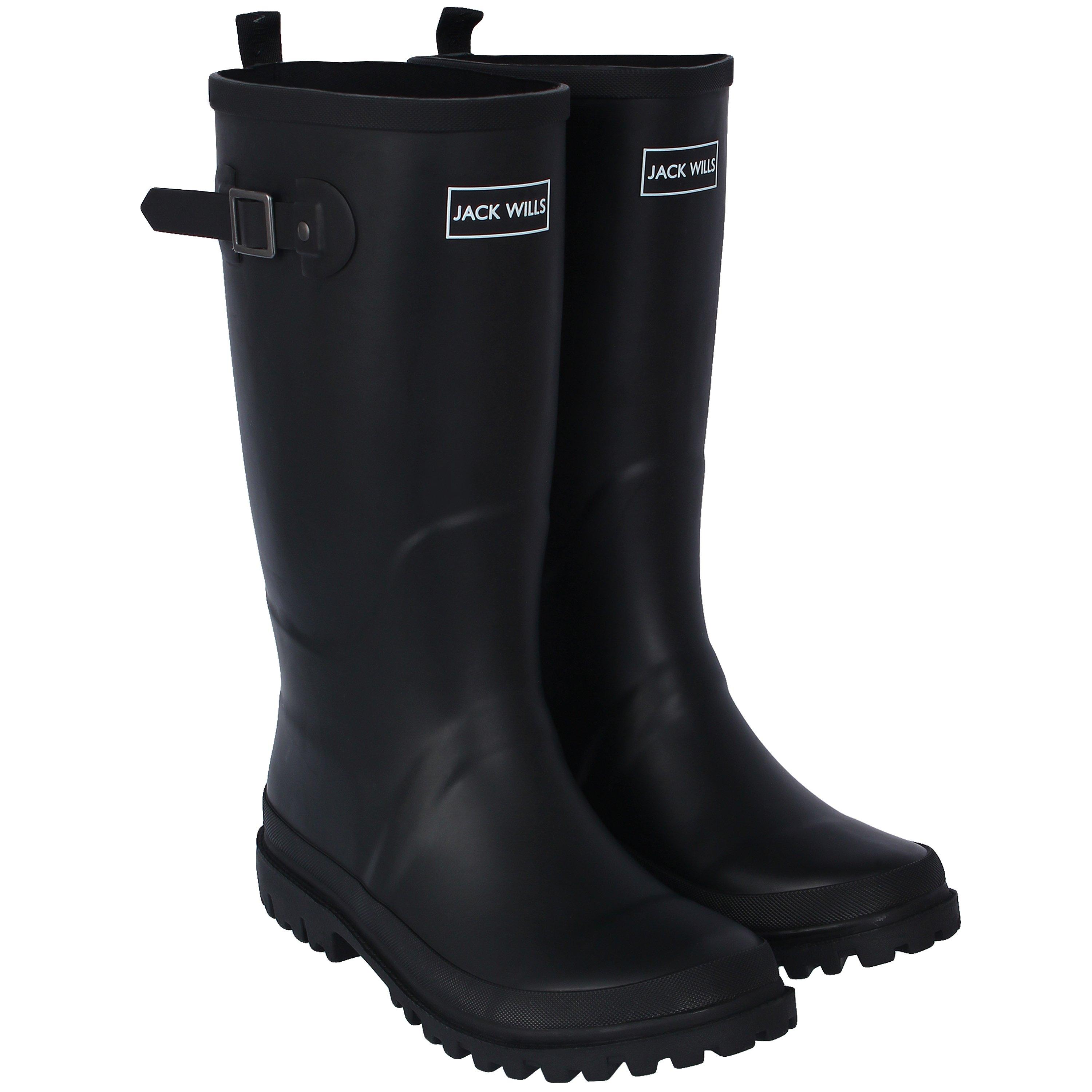 Black Matt - Jack Wills - Tall Welly - 5