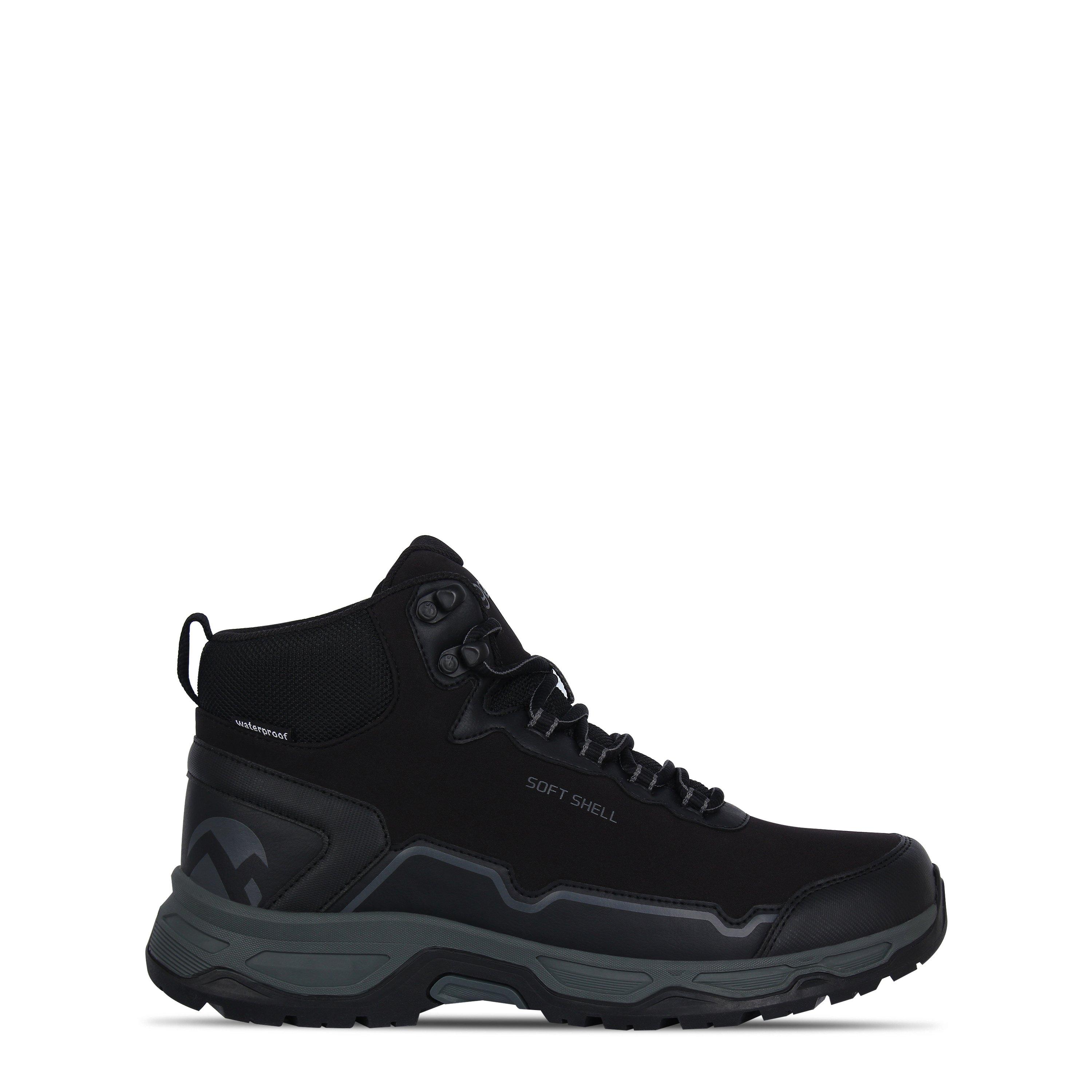Black - Gelert - Softshell Waterproof Walking Boots Mens - 1