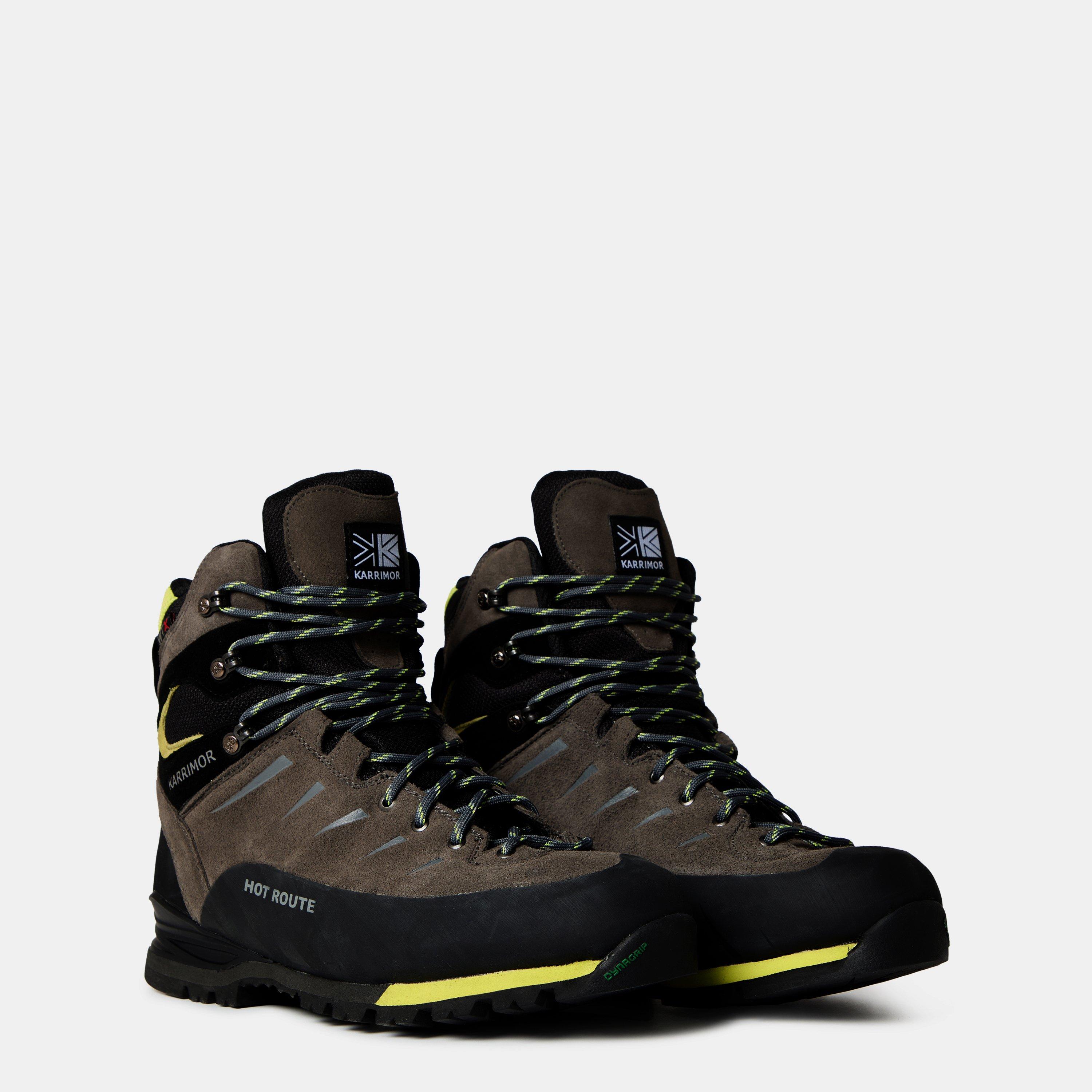 Charcoal/Lime - Karrimor - Hot Route Waterproof Walking Boots Mens - 4