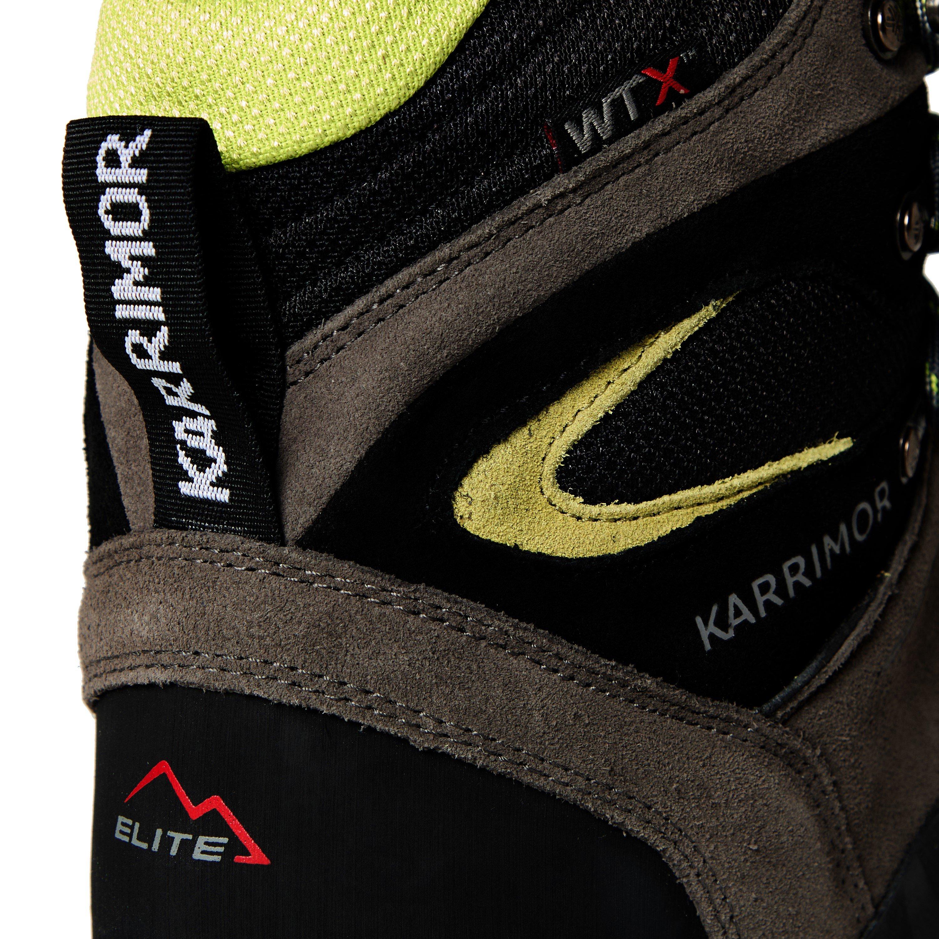 Charcoal/Lime - Karrimor - Hot Route Waterproof Walking Boots Mens - 5