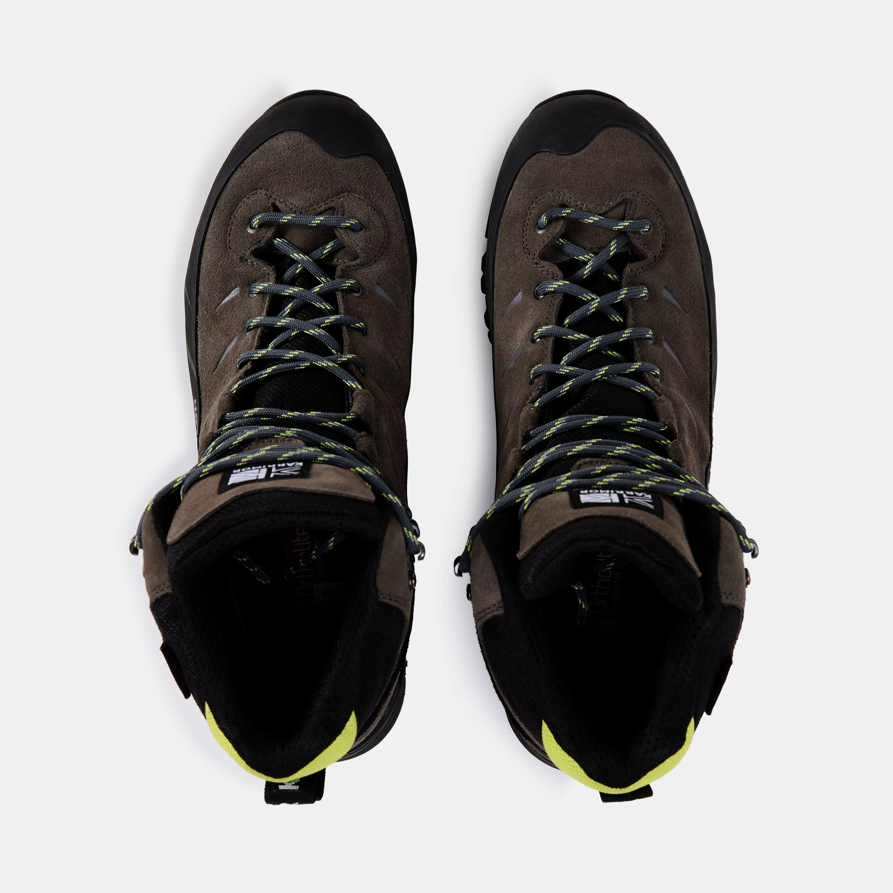 Charcoal/Lime - Karrimor - Hot Route Waterproof Walking Boots Mens - 6
