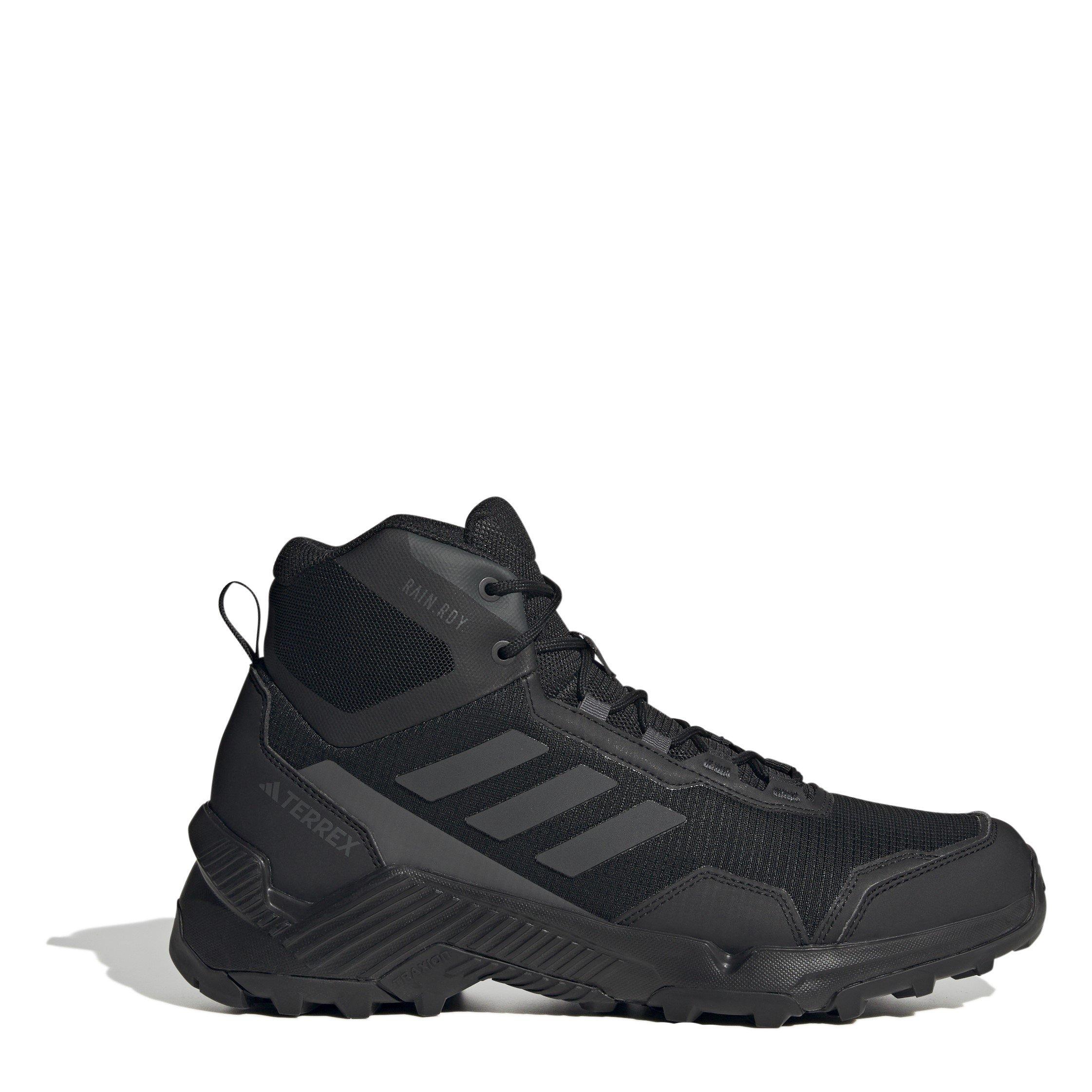 Black/Carbon - adidas - Eastrail 2.0 Mid RAIN.RDY Hiking Shoes Mens - 1