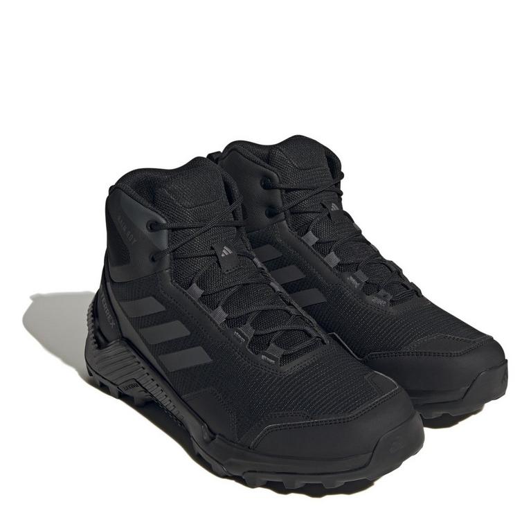 Noir/Carbone - adidas - Eastrail 2.0 Mid RAIN.RDY Hiking Shoes Mens - 3