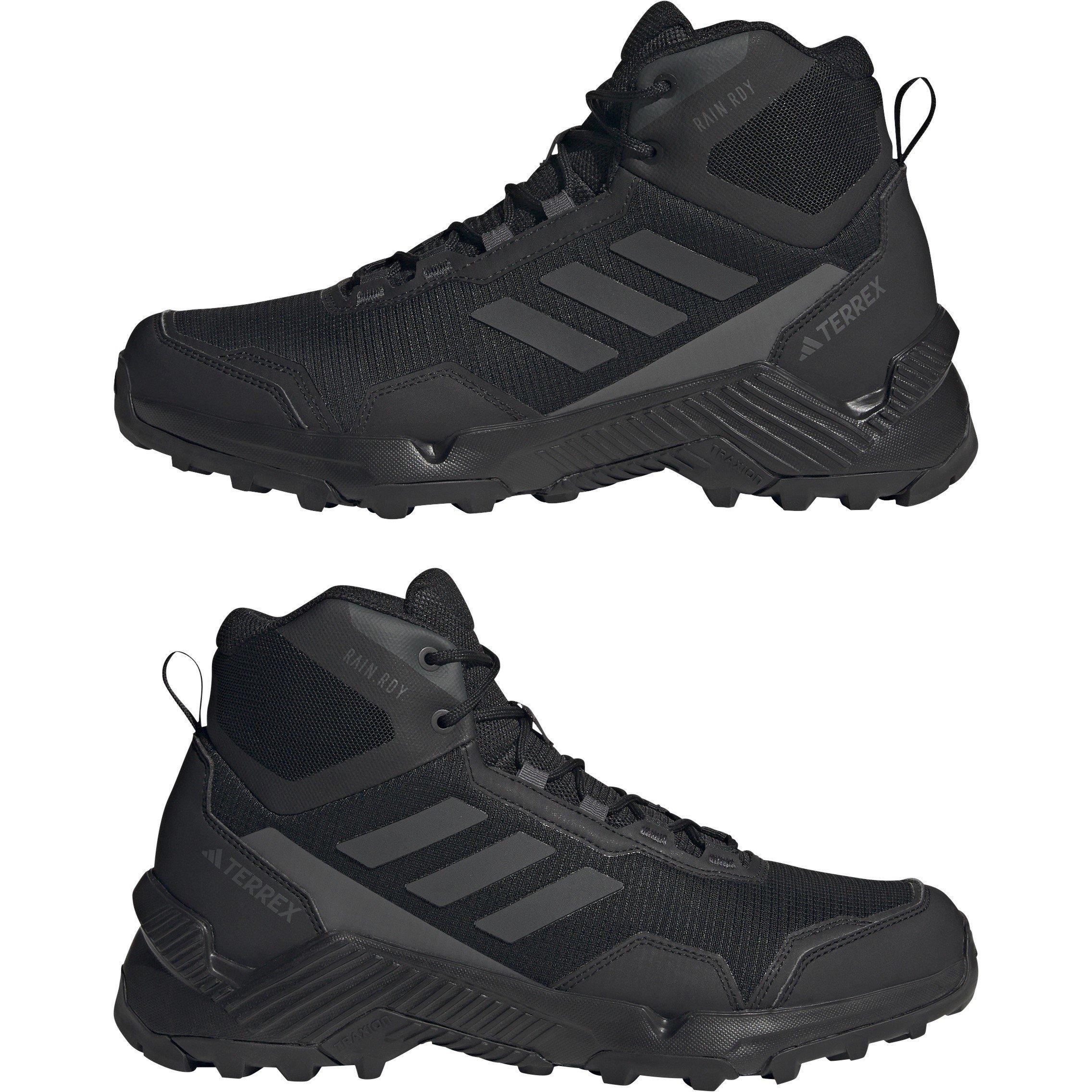 Black/Carbon - adidas - Eastrail 2.0 Mid RAIN.RDY Hiking Shoes Mens - 9