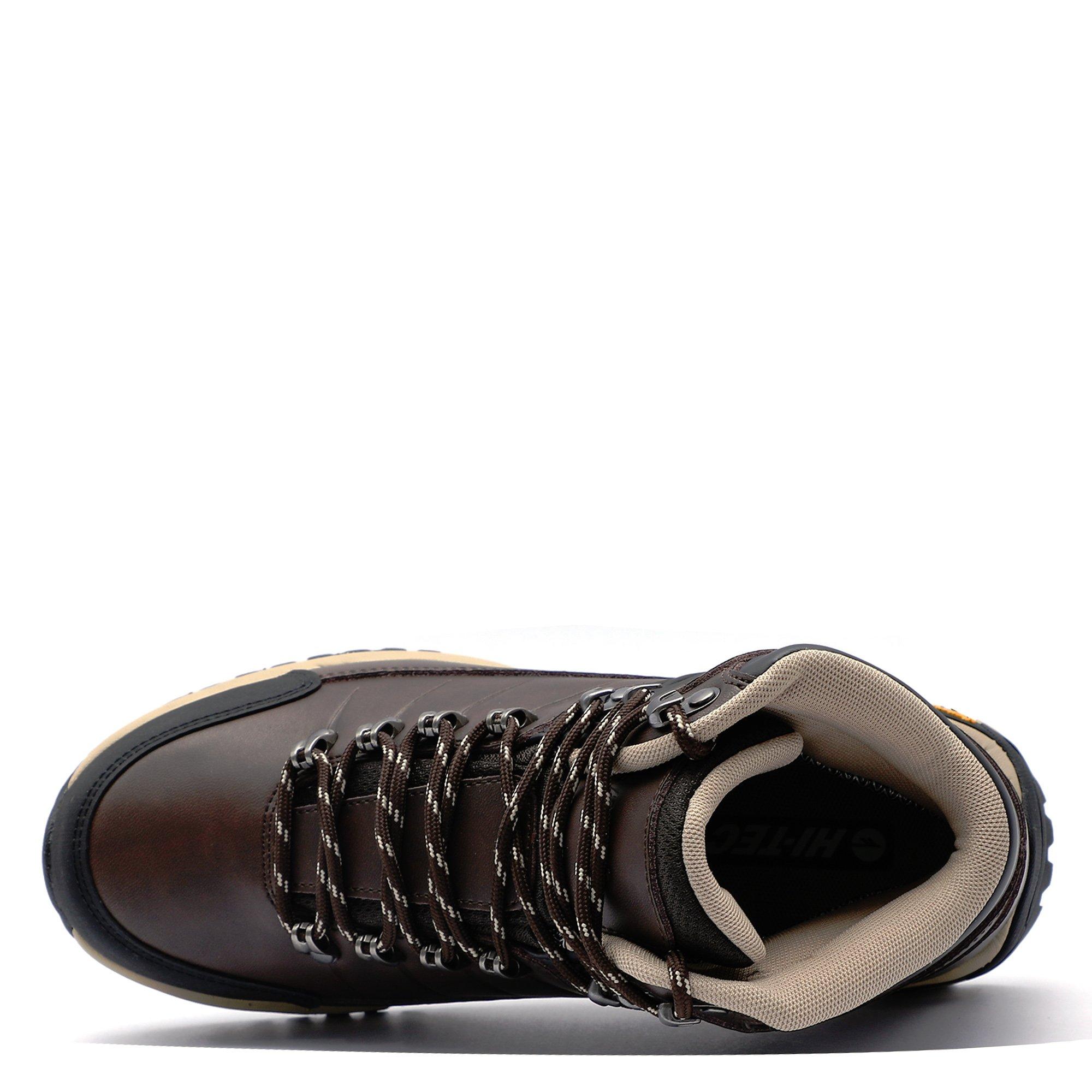 Brwn/Blk/Beige - Hi Tec - Hi Lotse Mens Mid WP Walking Shoes - 3