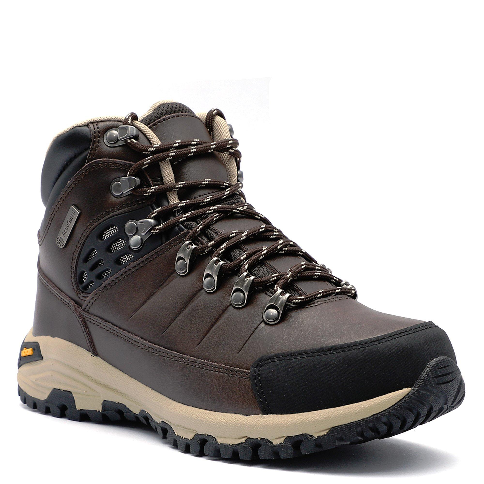 Brwn/Blk/Beige - Hi Tec - Hi Lotse Mens Mid WP Walking Shoes - 5