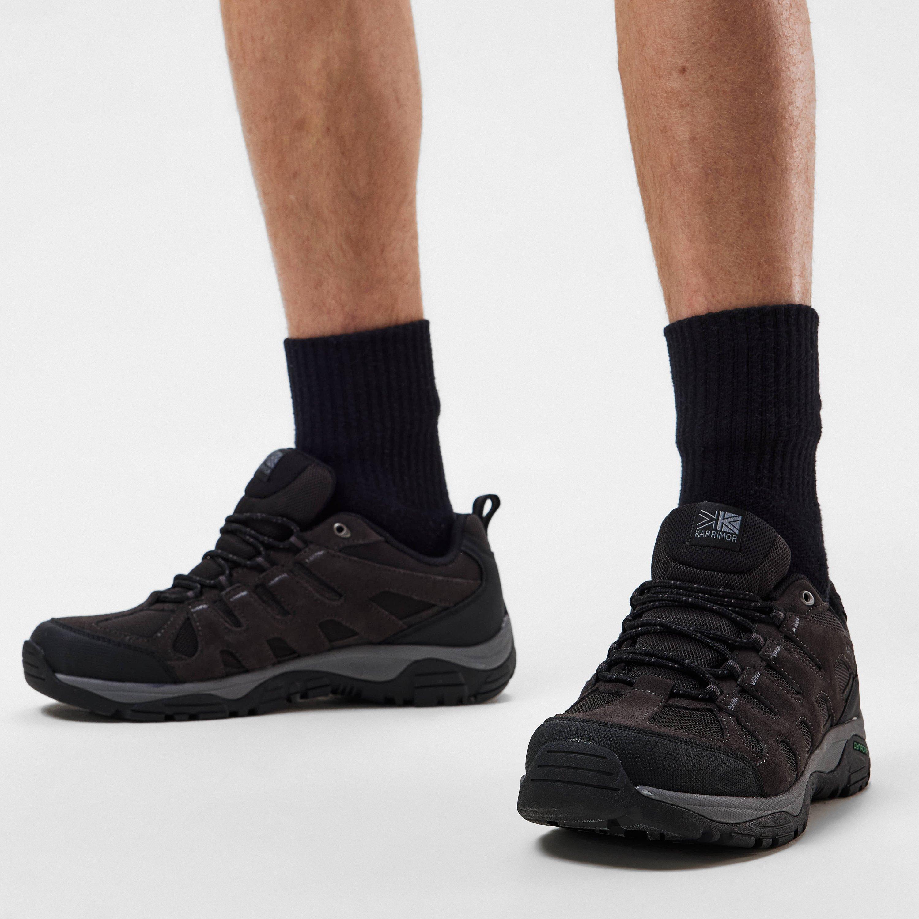 Charcoal - Karrimor - Summit Leather Walking Shoes Mens - 3