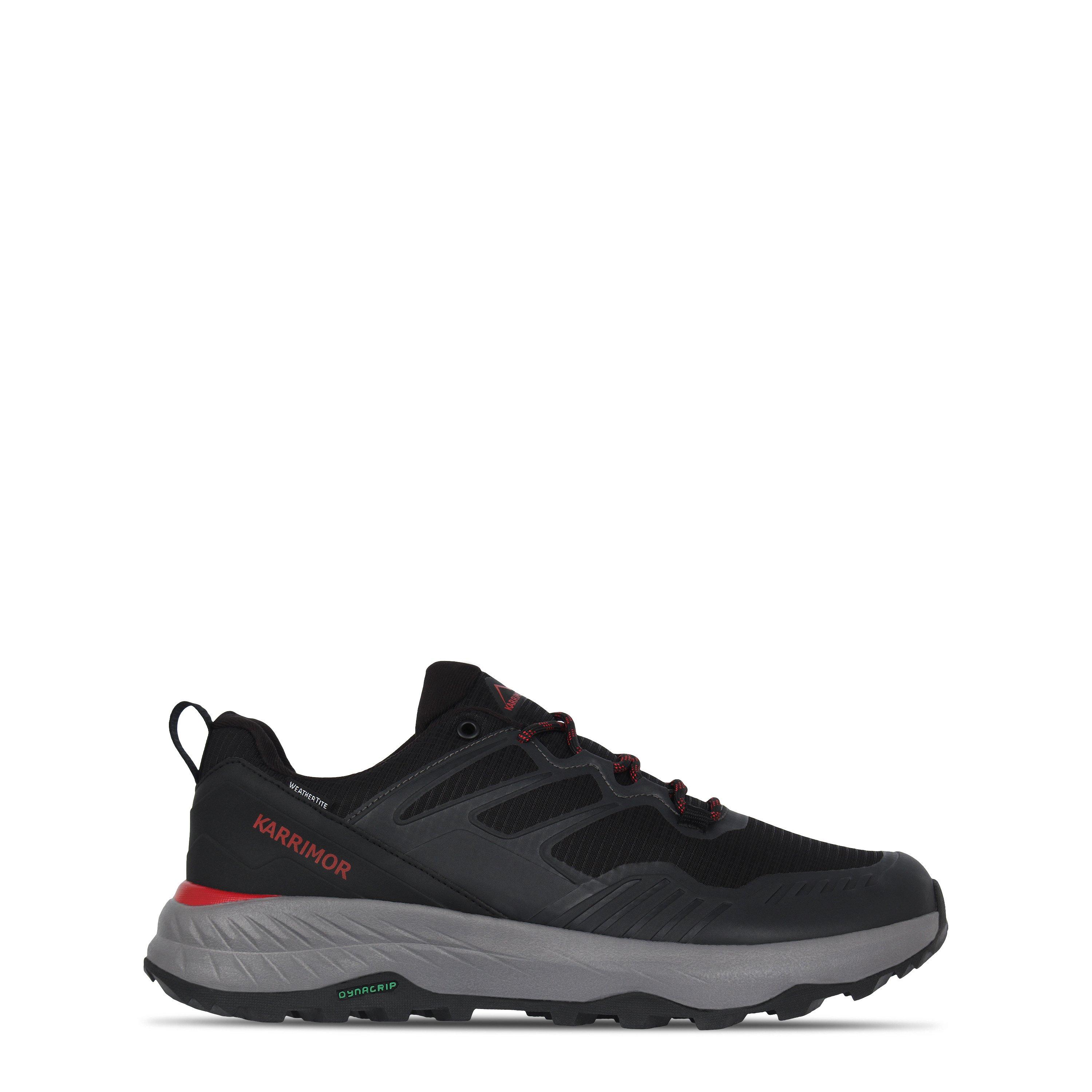 Char/Blk/Red - Karrimor - Haraka Waterproof Walking Shoes Mens - 1