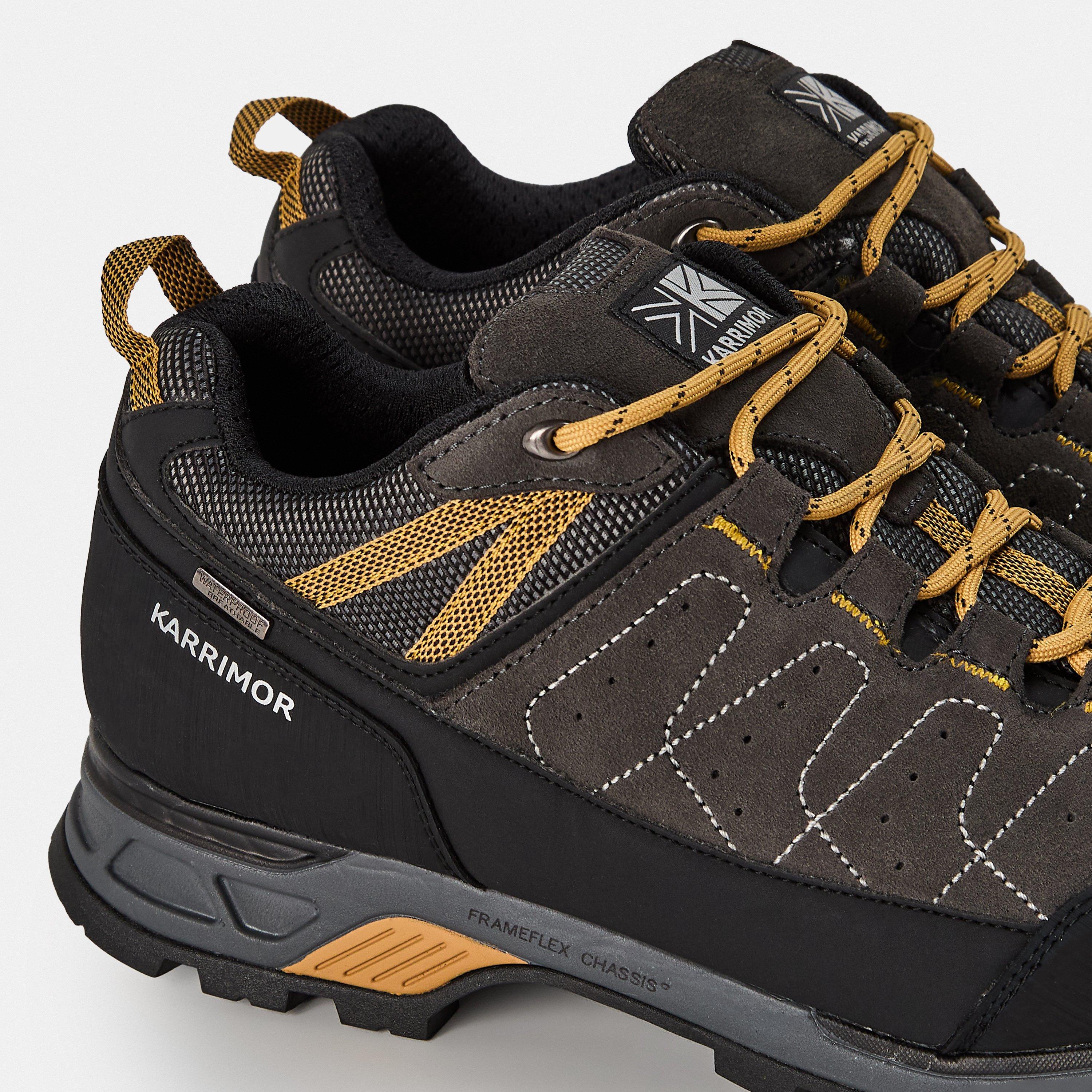 Carbone/Giallo - Karrimor - Hot Rock Waterproof Walking Shoes Mens - 5