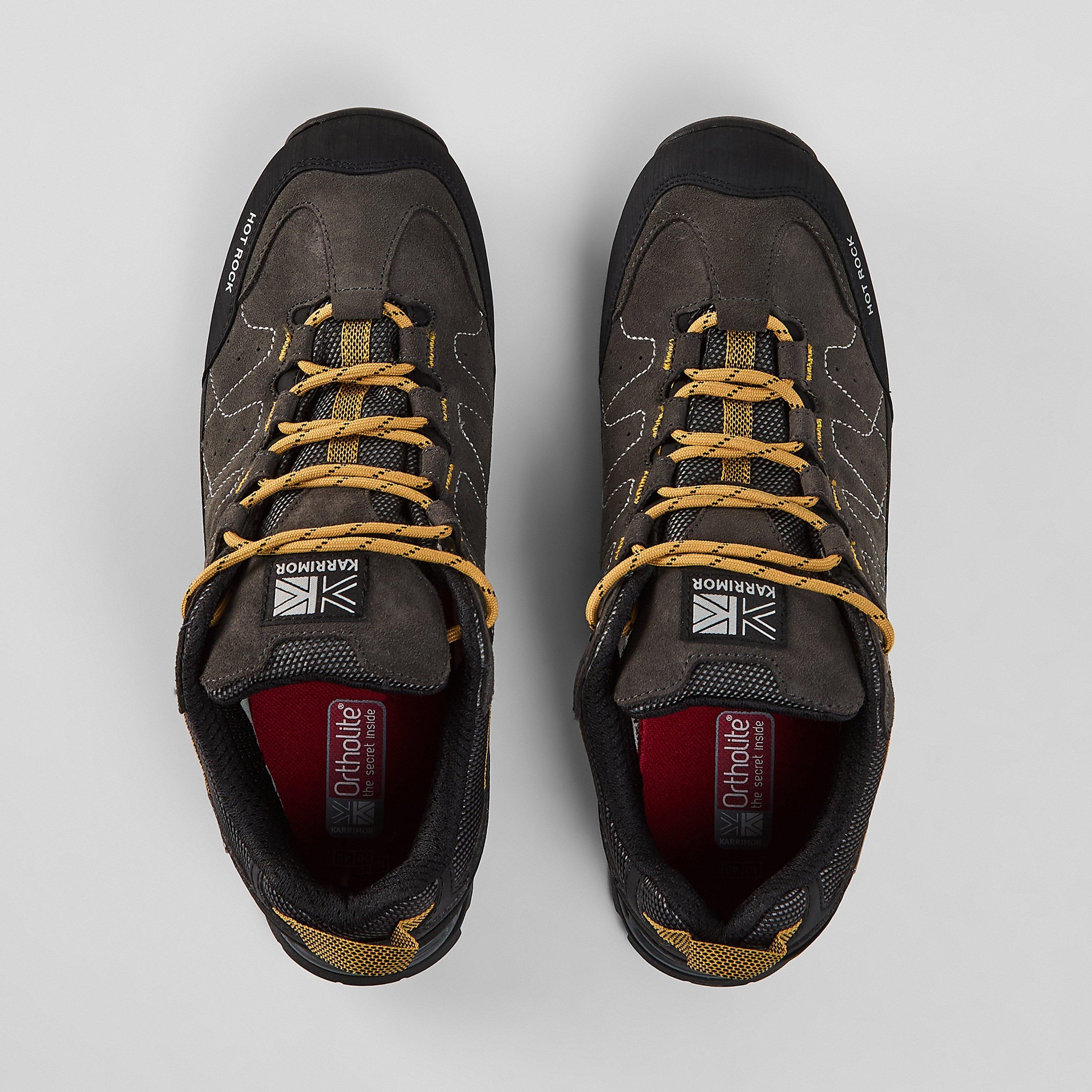 Carbone/Giallo - Karrimor - Hot Rock Waterproof Walking Shoes Mens - 6