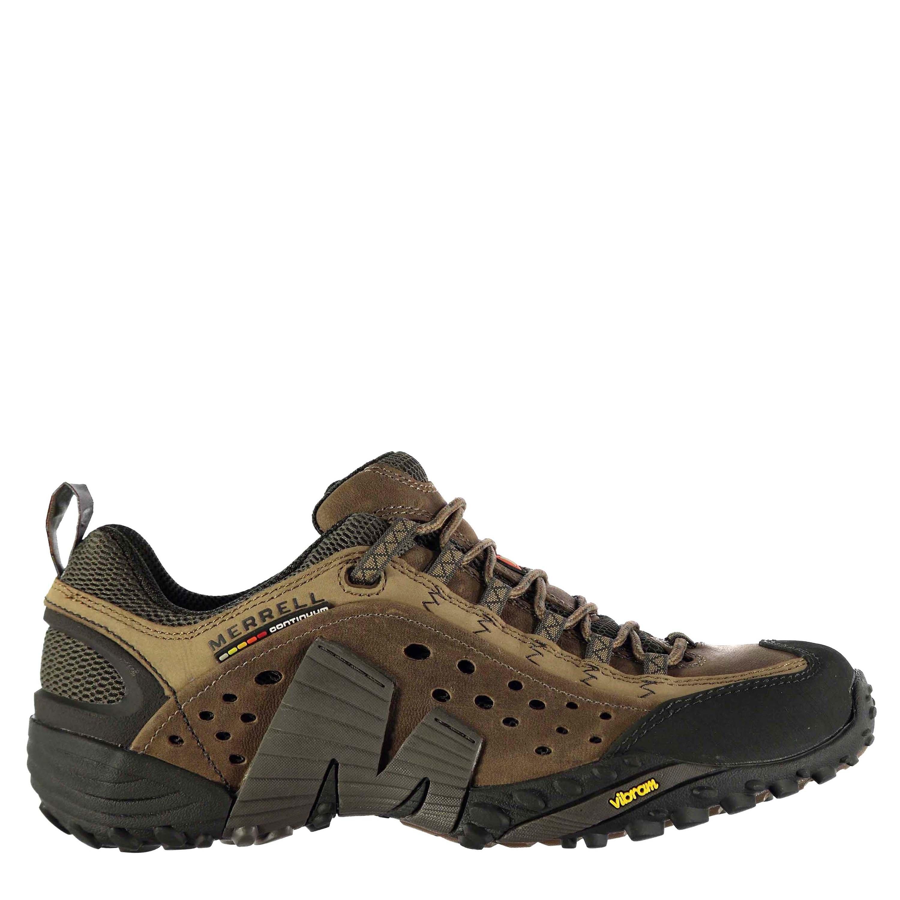 Moth Brown - Merrell - Intercept Leather Walking Shoes Mens - 1