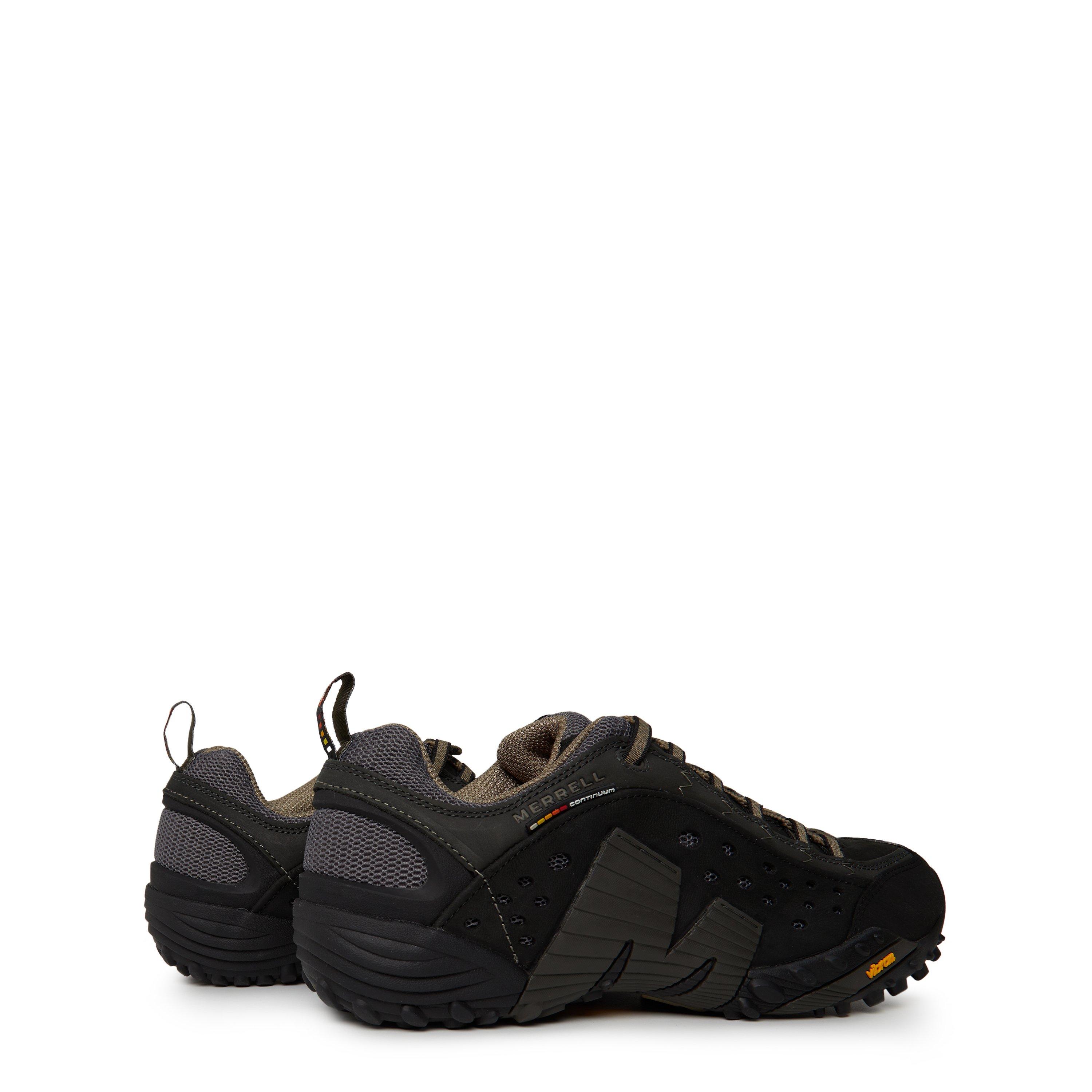 Smooth Black - Merrell - Intercept Leather Walking Shoes Mens - 4