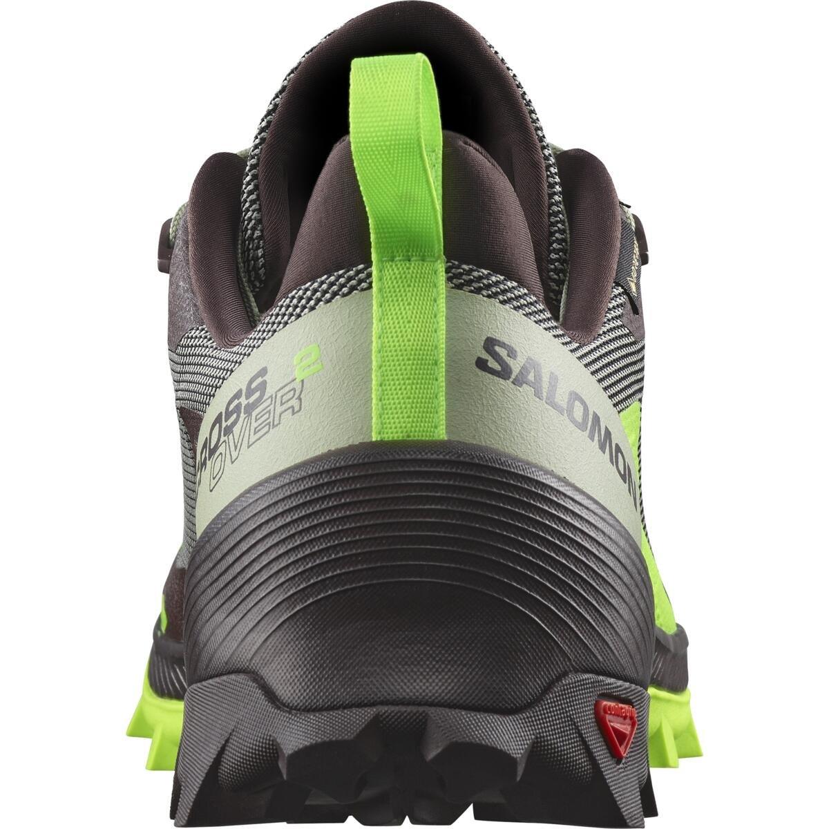 Black/Green - Salomon - Crossover 2 GTX Mens Walking Shoe - 4