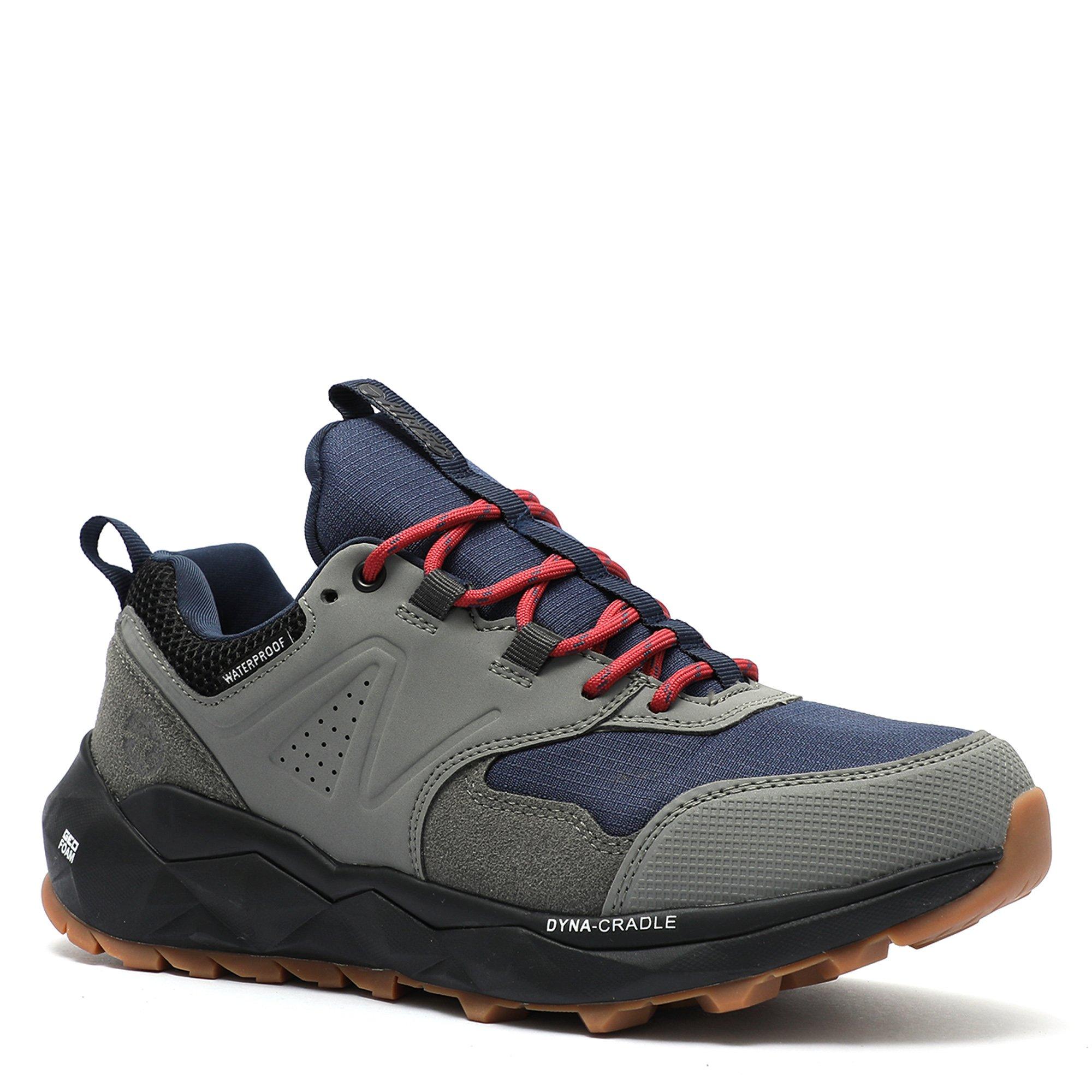 Steel/Blk/Navy - Hi Tec - Geo Fox Waterproof Hiking Shoes Mens - 5