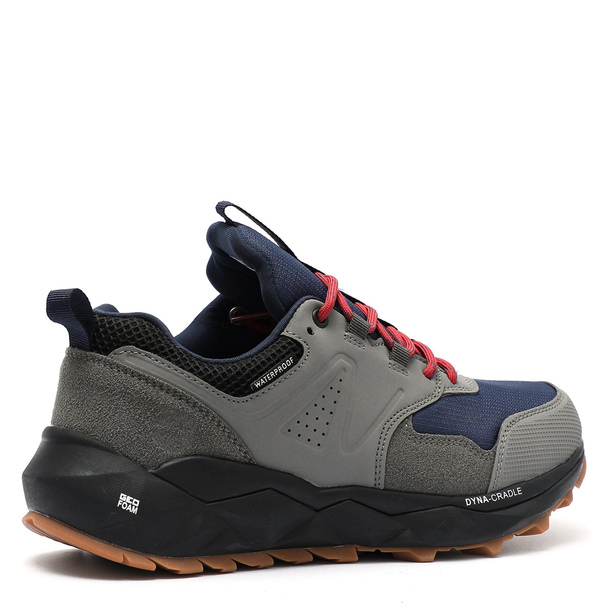 Steel/Blk/Navy - Hi Tec - Geo Fox Waterproof Hiking Shoes Mens - 6
