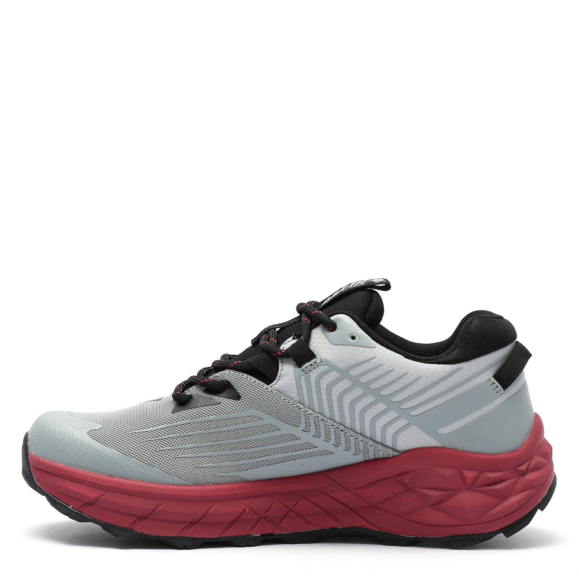 CGry/Blk/BrkRed - Hi Tec - Geo Fuse Mens Hiking Shoes - 2