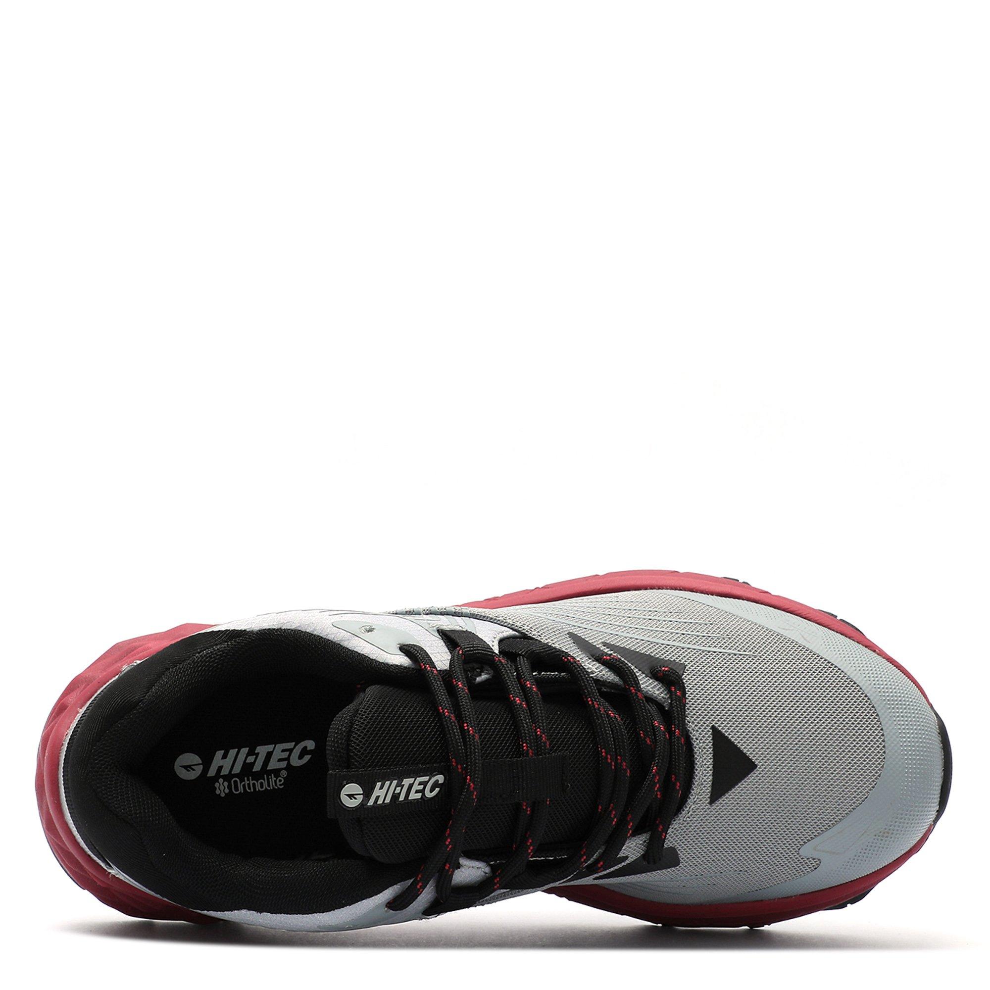 CGry/Blk/BrkRed - Hi Tec - Geo Fuse Mens Hiking Shoes - 3