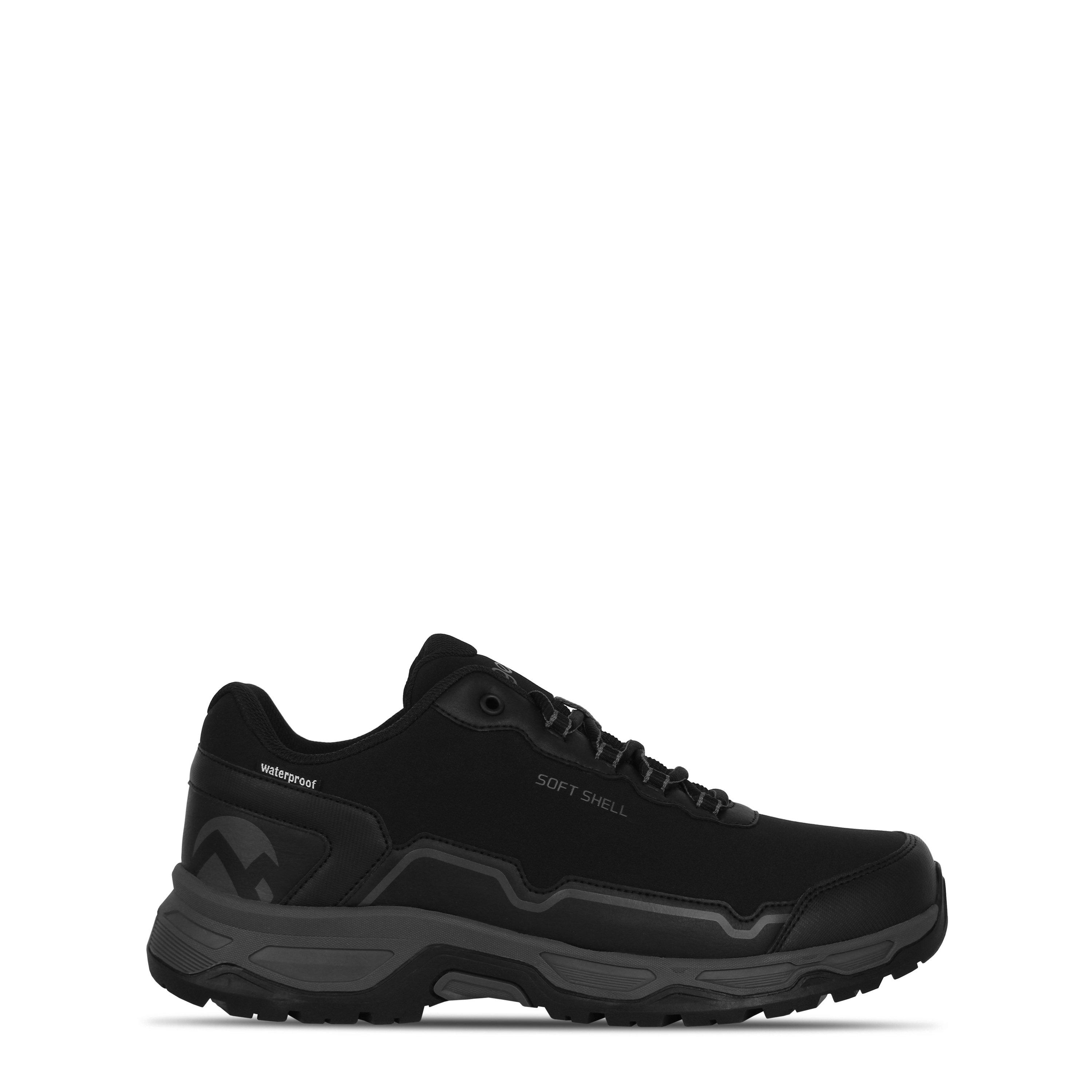 Black - Gelert - Softshell Waterproof Walking Shoes Mens - 1