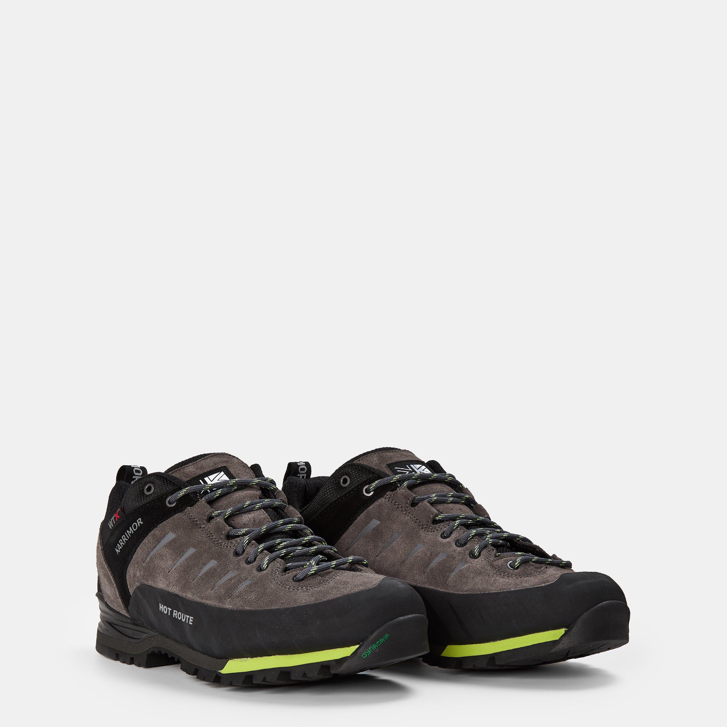 Charcoal/Lime - Karrimor - Hot Route Waterproof Walking Shoes Mens - 4