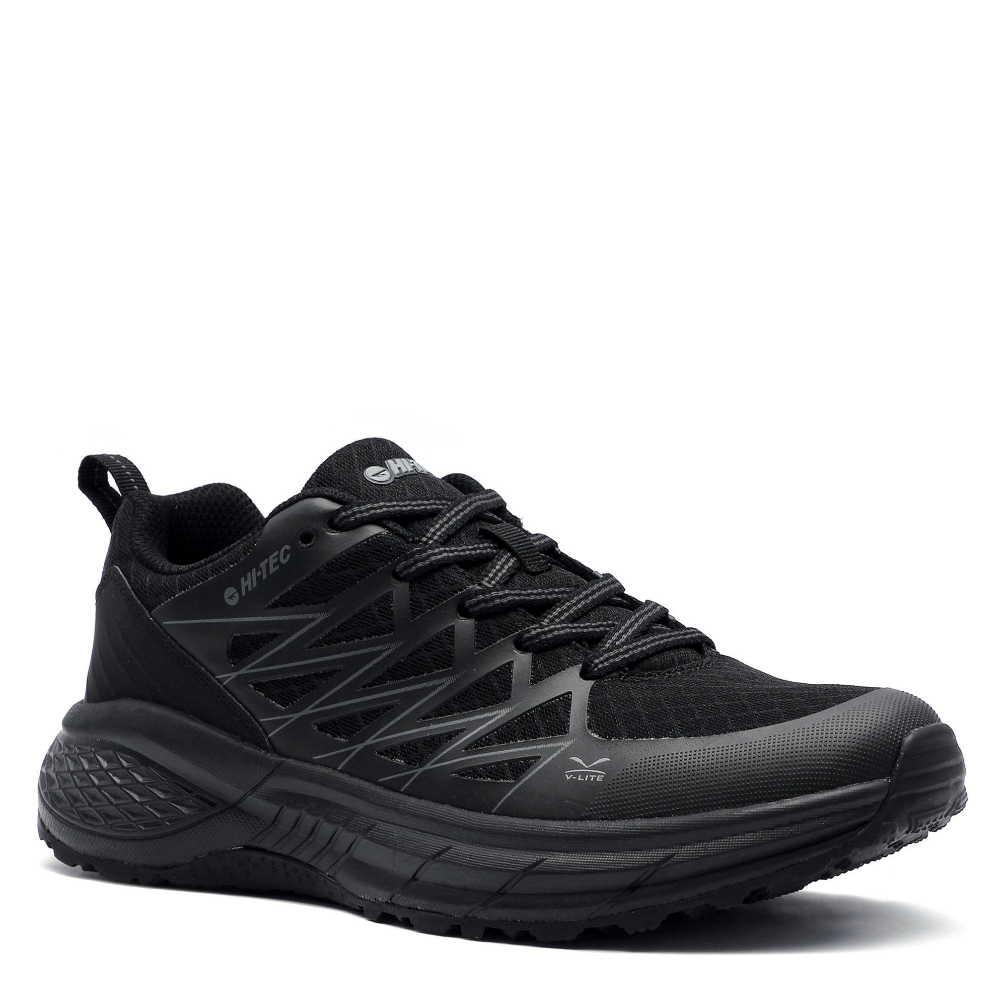 Black/Charcoal - Hi Tec - Trail Lite Mens Walking Shoes - 5