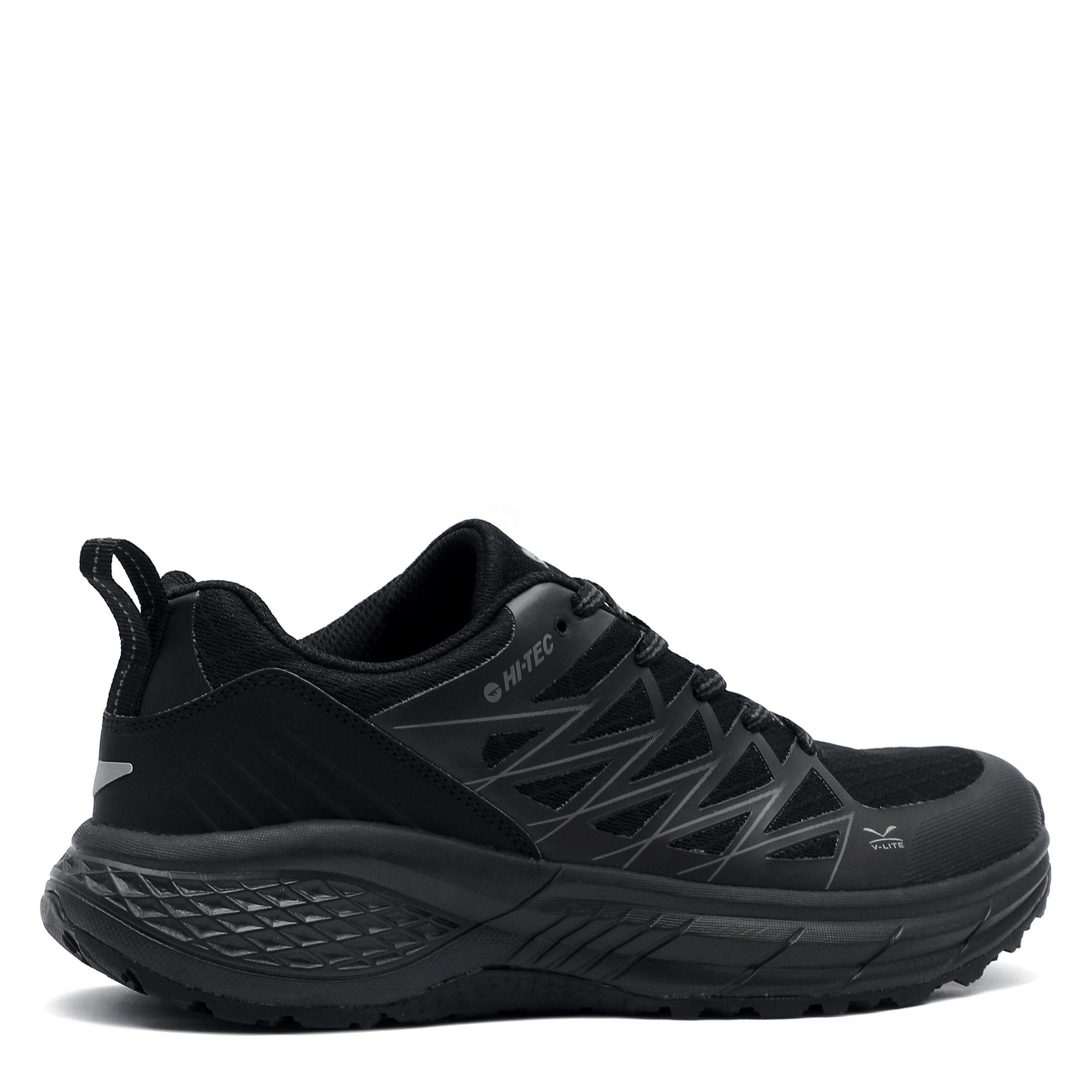 Black/Charcoal - Hi Tec - Trail Lite Mens Walking Shoes - 6