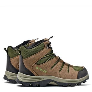 Chocolate/Olive - Hi Tec - Picchu Mid Mens Walking Boots - 4