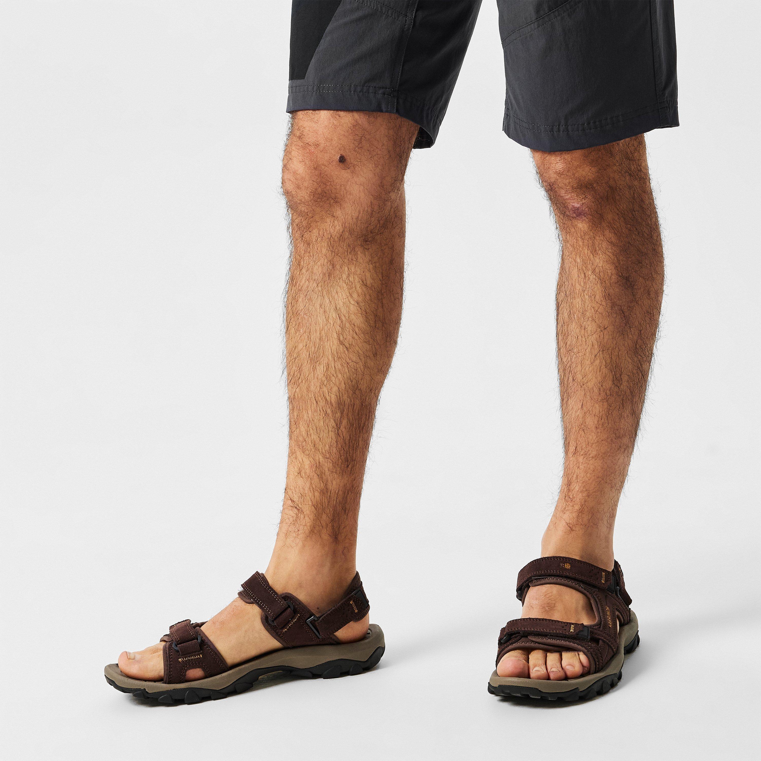 Brown - Karrimor - Antibes Leather Walking Sandals Mens - 3