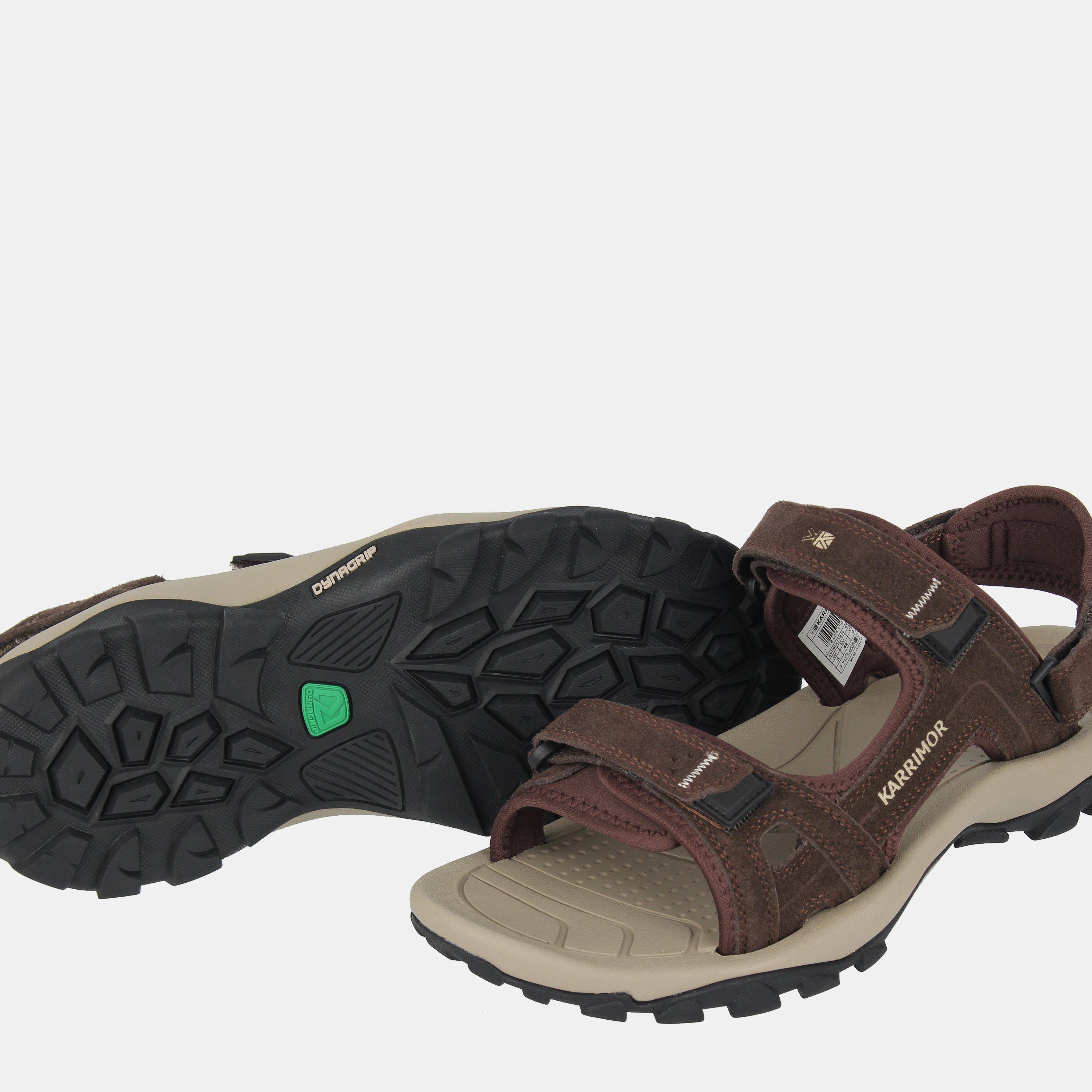Brown - Karrimor - Antibes Leather Walking Sandals Mens - 5