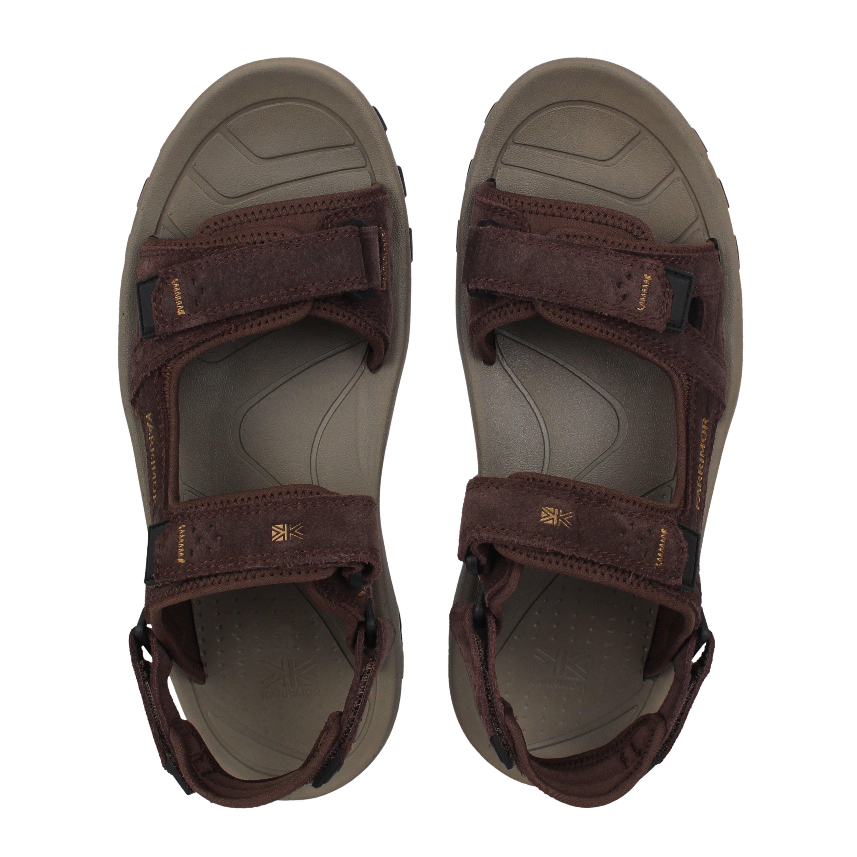 Brown - Karrimor - Antibes Leather Walking Sandals Mens - 5