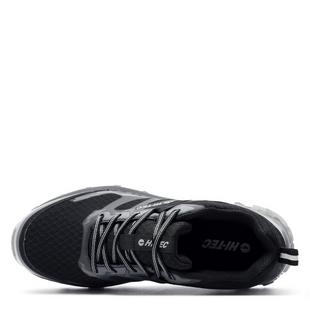 Black/Grey - Hi Tec - Hallet Peak Mens Walking Shoes - 3