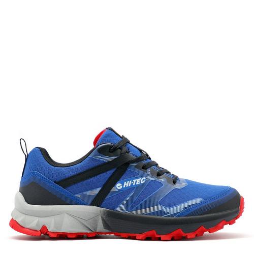 Cobalt/Blk/Red - Hi Tec - Hallet Peak Mens Walking Shoes - 1