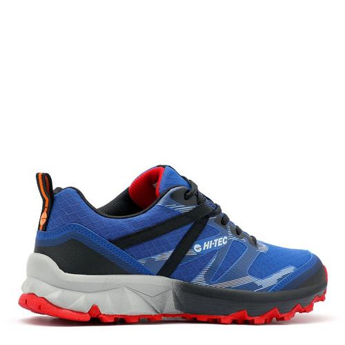 Cobalt/Blk/Red - Hi Tec - Hallet Peak Mens Walking Shoes - 6