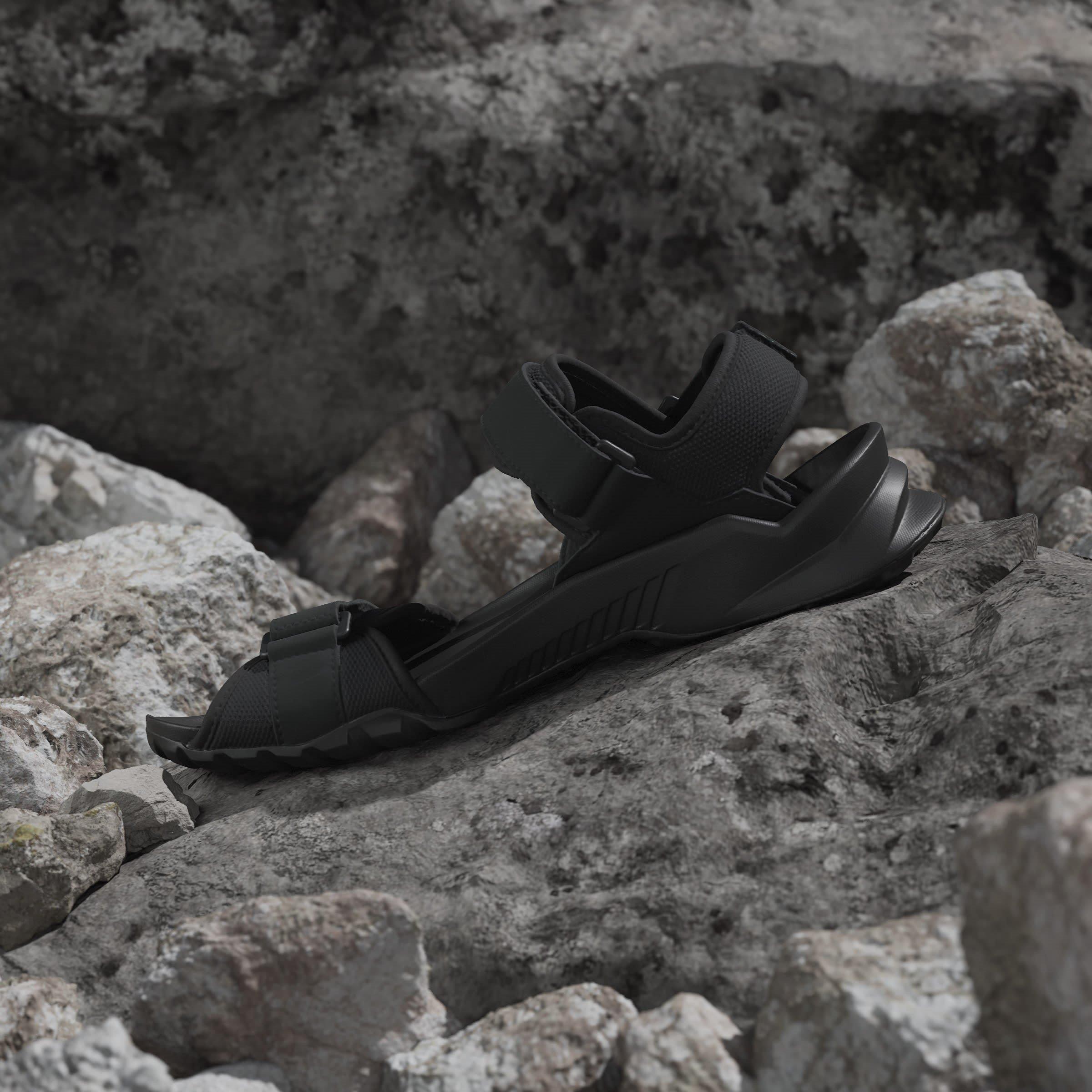 CBlack/Grey - adidas - Terrex Hydroterra Adults Sandals - 15