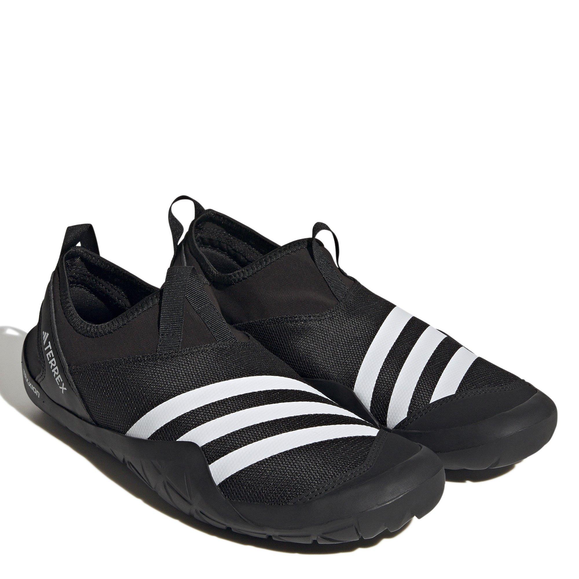 CBlk/Wht/Silver - adidas - Terrex Jawpaw Mens Slip On HEAT.RDY Water Shoes - 5