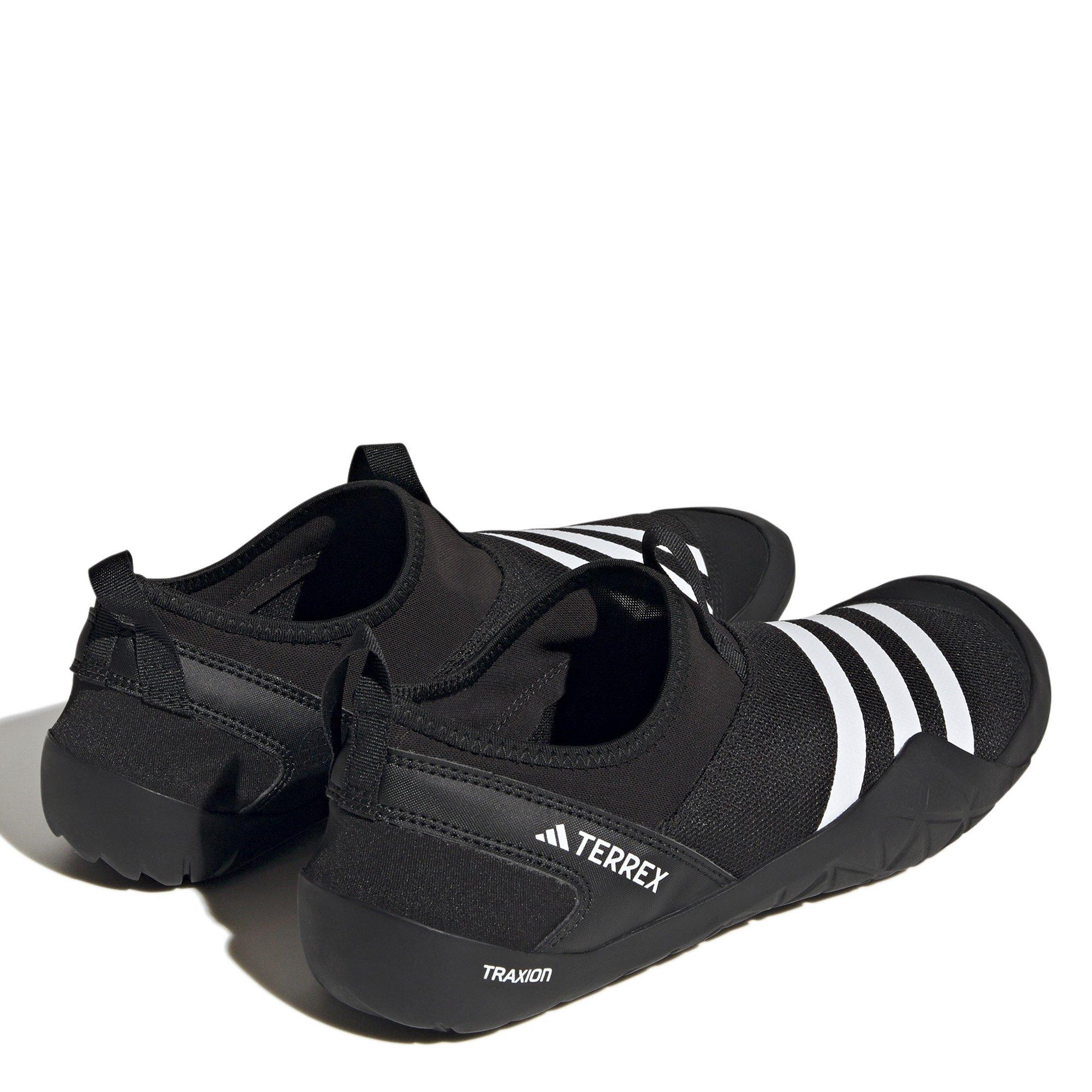CBlk/Wht/Silver - adidas - Terrex Jawpaw Mens Slip On HEAT.RDY Water Shoes - 6