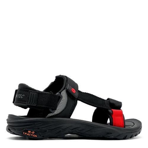 Black/Red - Hi Tec - Ula Raft Mens Sandals - 6
