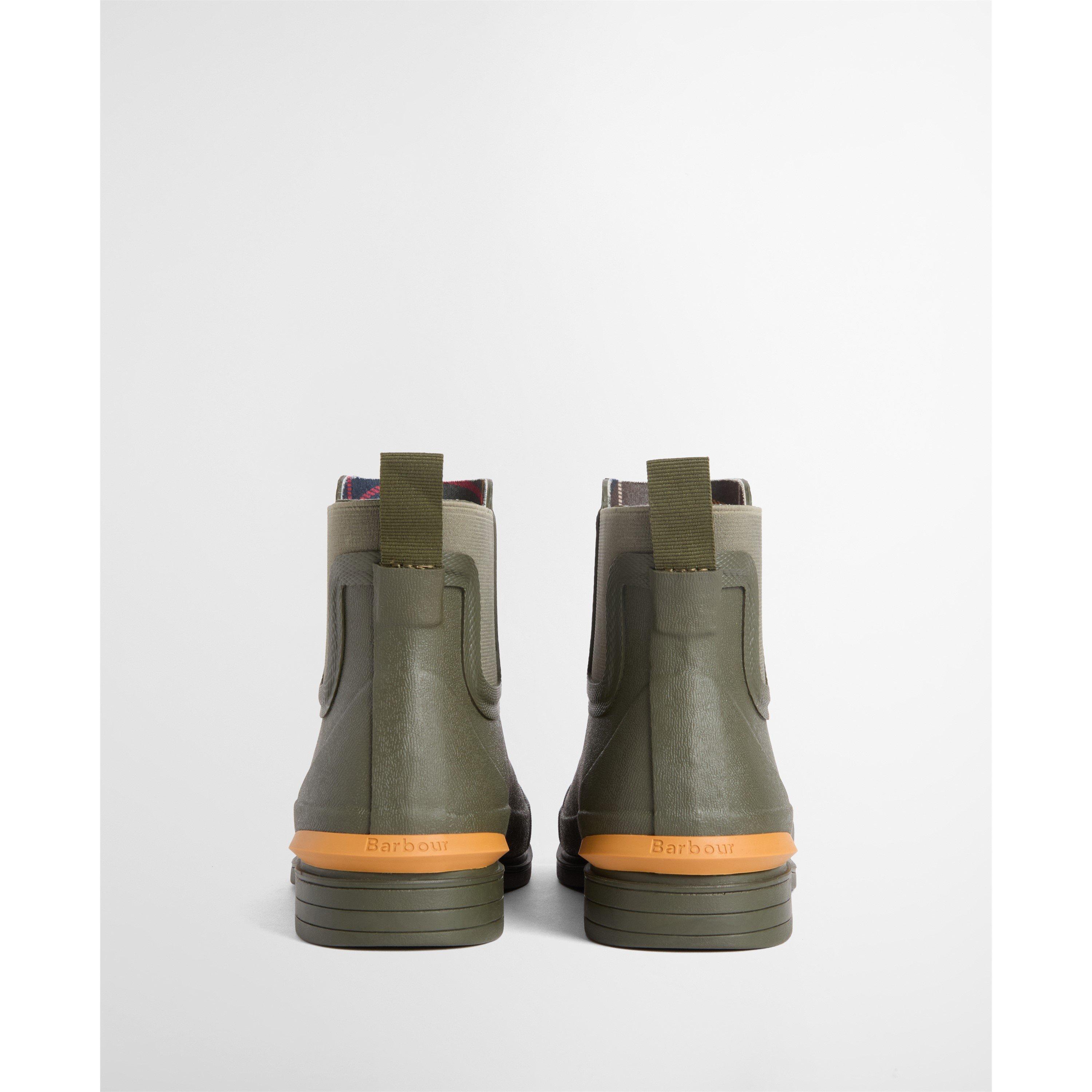Dark Olive - Barbour - Womens Abbeyfield Packable Ankle Wellingtons - 3
