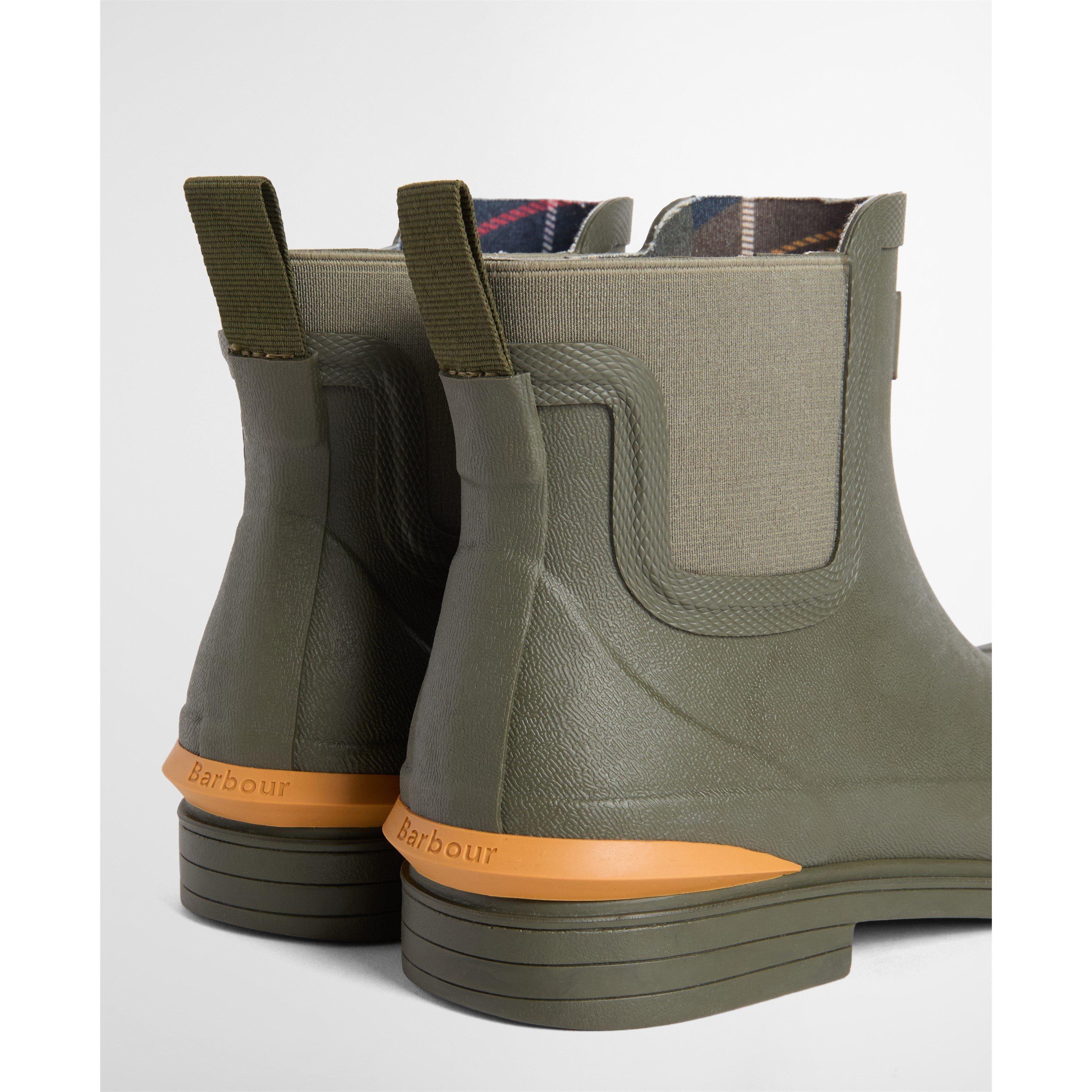Dark Olive - Barbour - Womens Abbeyfield Packable Ankle Wellingtons - 5