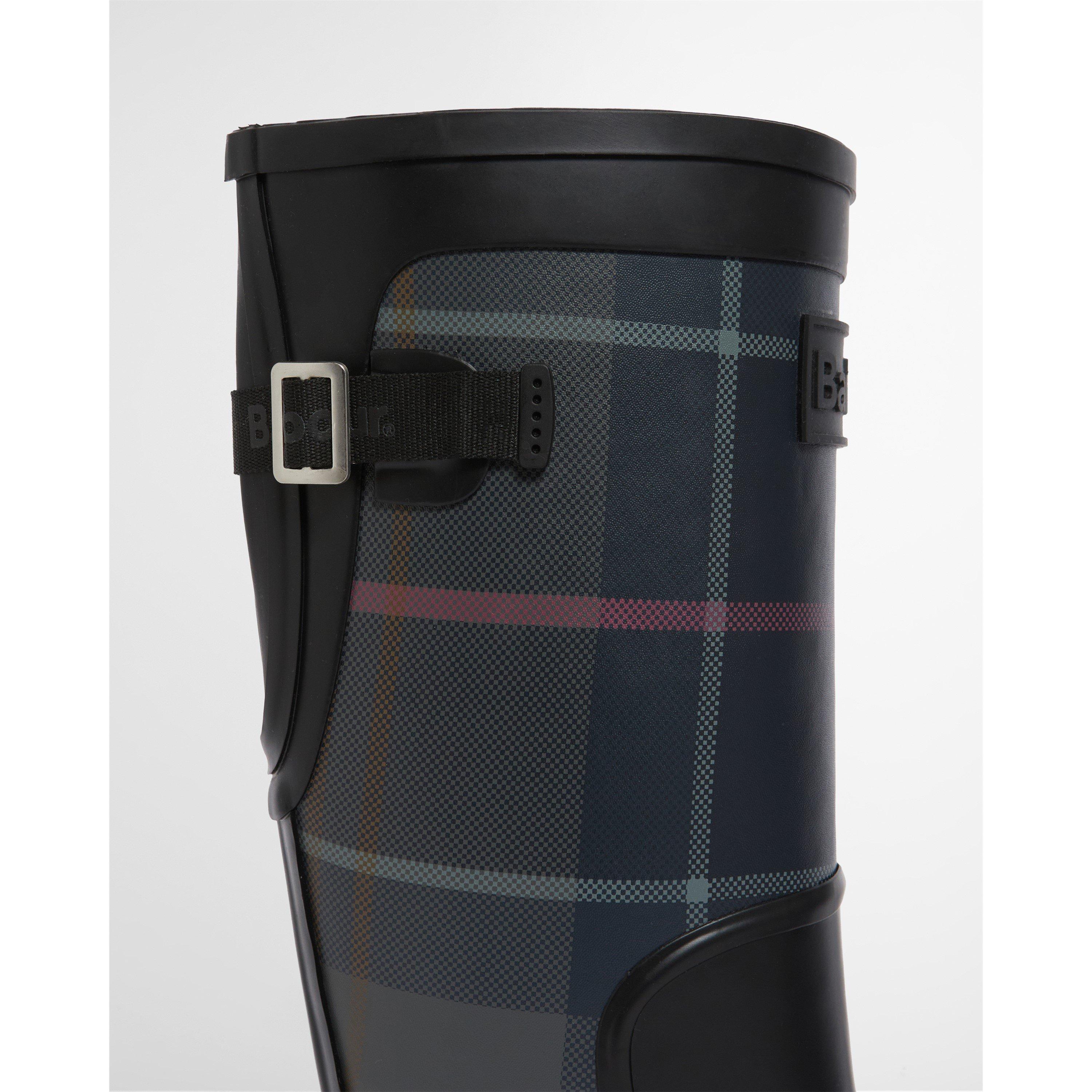 Black/Sh Tartan - Barbour - Women's Dena Tall Wellies - 4