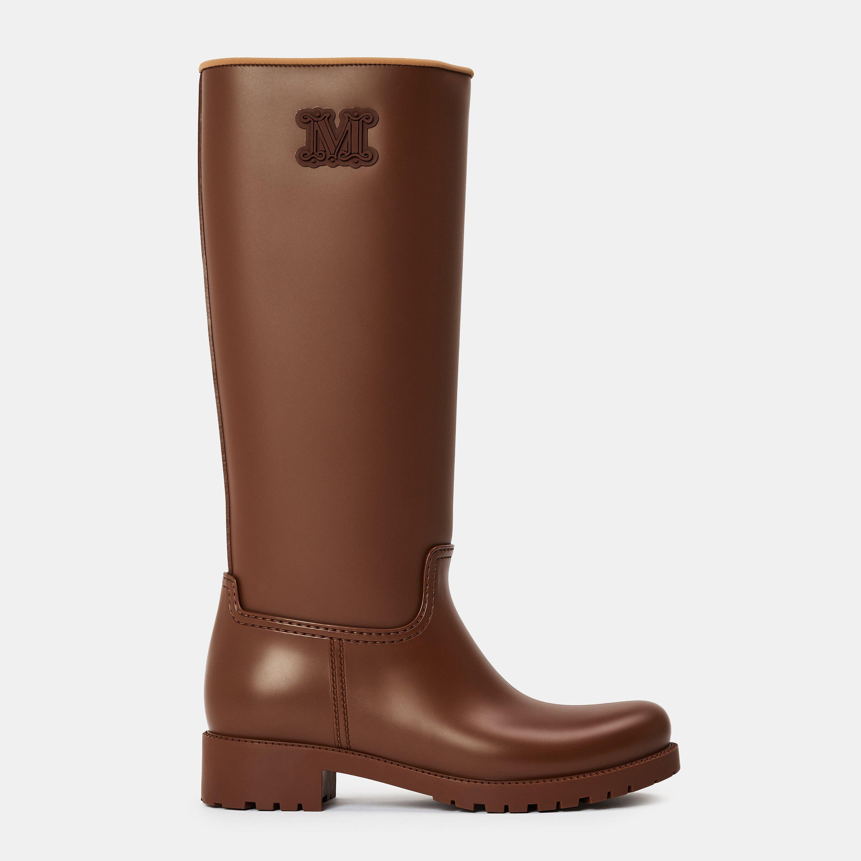 Amber Brown - Max Mara - Women's Waterproof Wellington Boots - 1