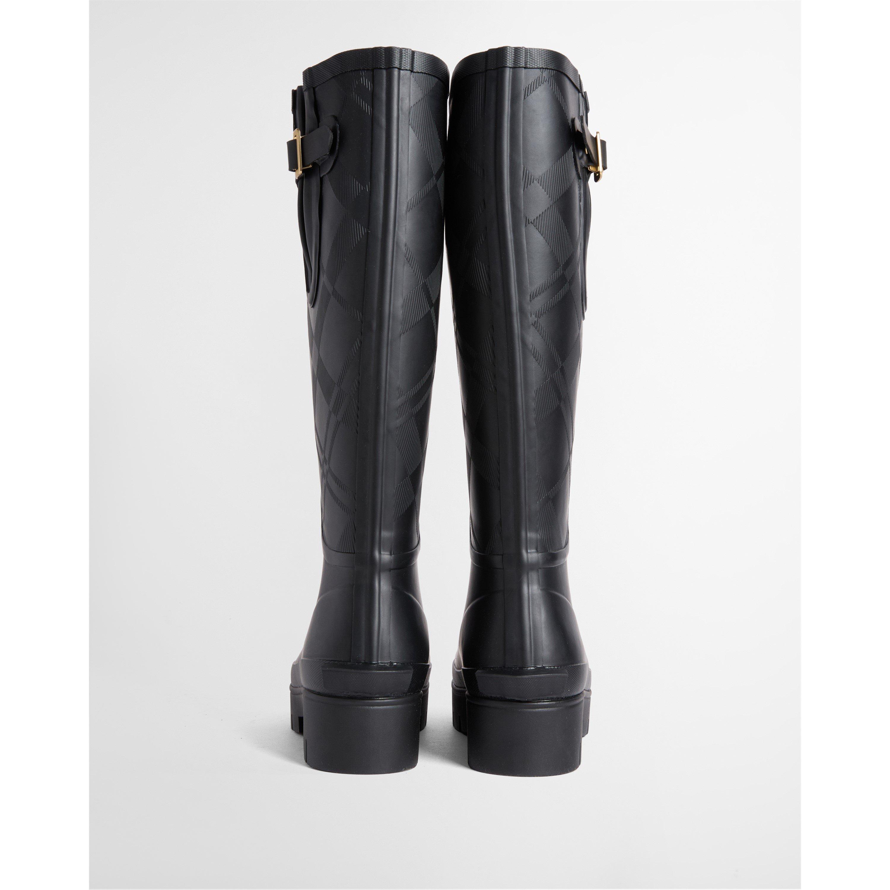Black - Barbour - Women's Leighton Tall Wellies - 3